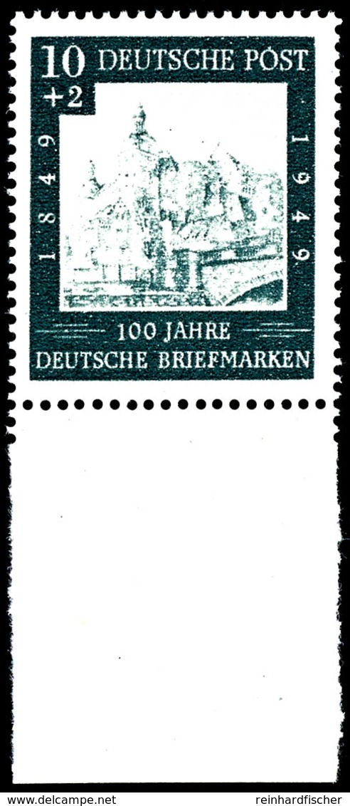 10 Pfg. 100 Jahre Briefmarken, Versuchsdruck Der Firma Bruckmann, Postfrisch, Fotobefund Schlegel D. BPP, Katalog: 113P  - Other & Unclassified