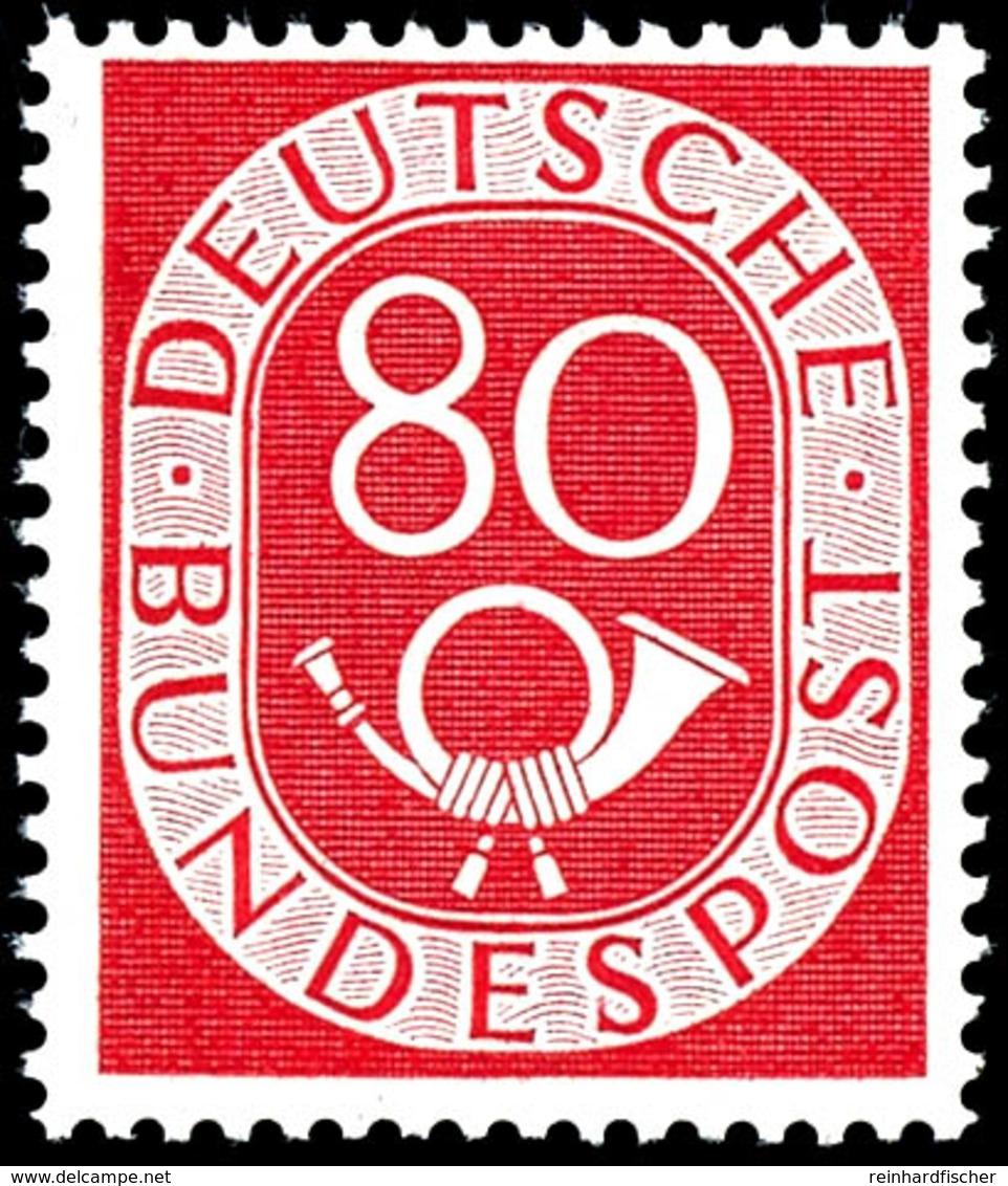 80 Pfg Posthorn, Tadellos Postfrisch, Unsigniert, Neuer Fotobefund H.-D. Schlegel BPP (2019) "... Postfrisch. Die Marke  - Other & Unclassified