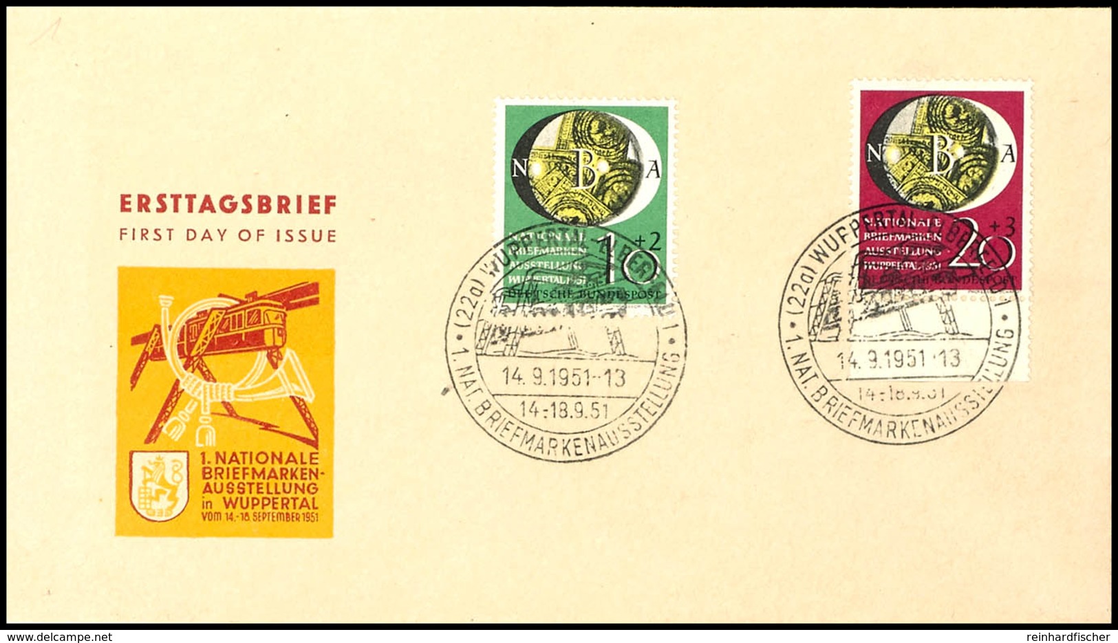 10 U. 20 Pfg. Wuppertal Auf Illustriertem FDC, Mi. 300.-, Katalog: 141/42FDC BF - Other & Unclassified