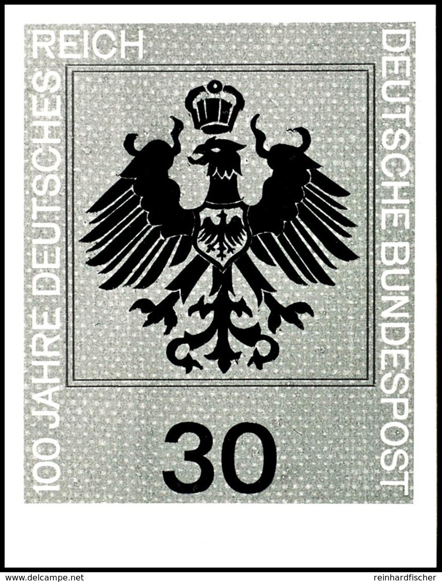 30 Pfg Reichsgründung, Foto-Essay Mit Nicht Angenommener Zeichnung, Dazu Originalumschlag Des Bundesministeriums Für Das - Other & Unclassified