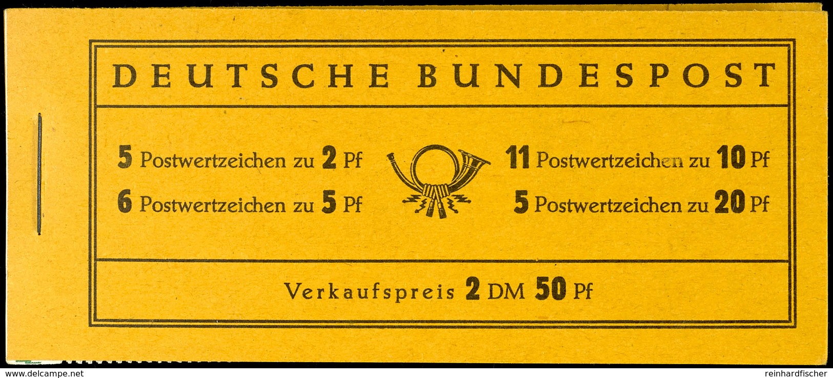 Heuss 1955, Reklame A "Pelikan Königsblau...", Tadellos Postfrisch, Mi. 320.-, Katalog: MH2a ** - Sonstige & Ohne Zuordnung