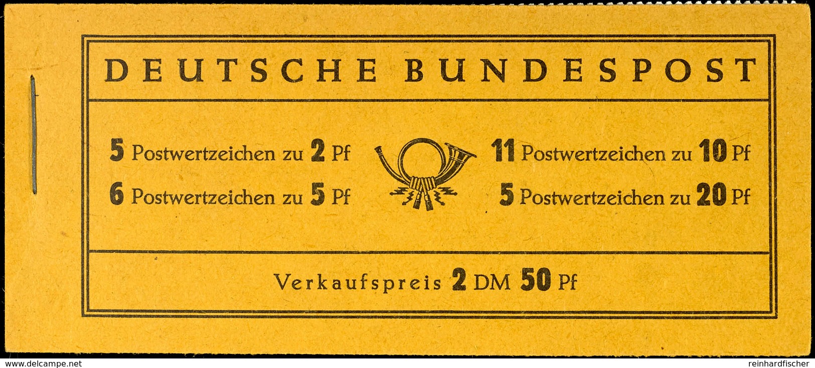 Heuss 1955, Reklame B "Pelikanol Für Papier...", Tadellos Postfrisch, Mi. 320.-, Katalog: MH2b ** - Altri & Non Classificati