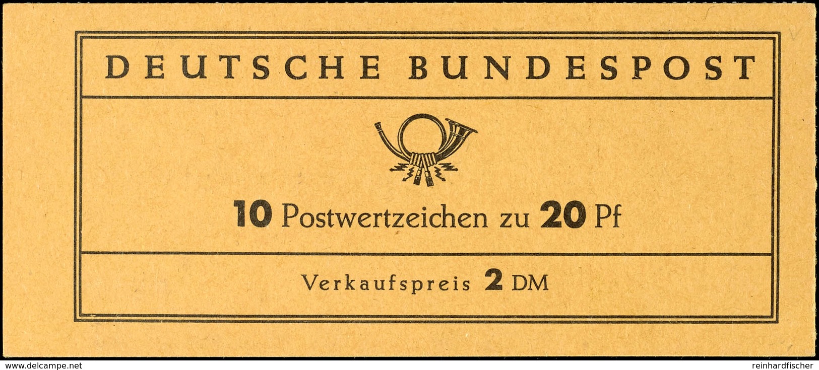 Markenheftchen Bach, Dicker Deckel, Postfrisch, Geprüft Schmidl BPP, Mi. 220.-, Katalog: MH9v ** - Andere & Zonder Classificatie