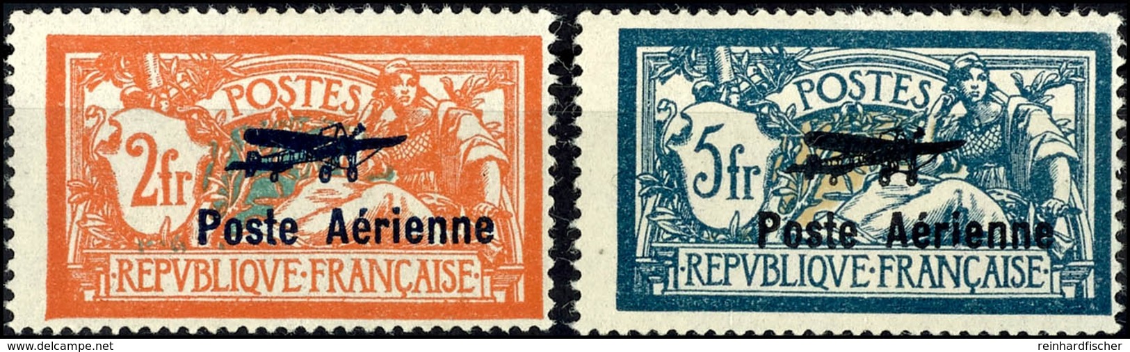 2 Fr. Und 5 Fr. Flugpost, Tadellos Postfrisch, Yvert 950.-, Katalog: 220/21 ** - Other & Unclassified