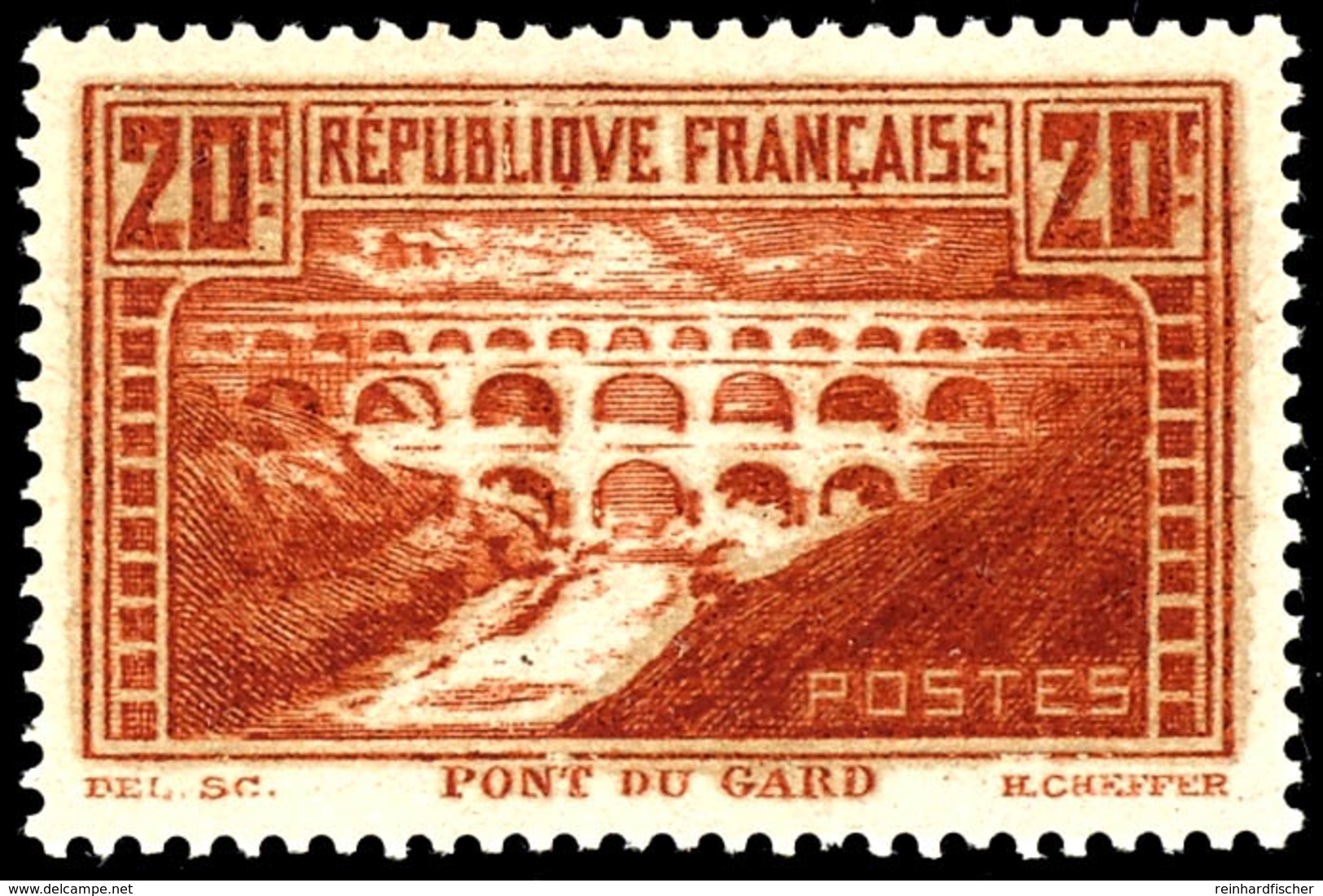20 Fr. Pont Du Gard, Gezähnt K13, Postfrisch, Yvert-Nr. 262, Yvert 550,-, Katalog: 242C ** - Other & Unclassified