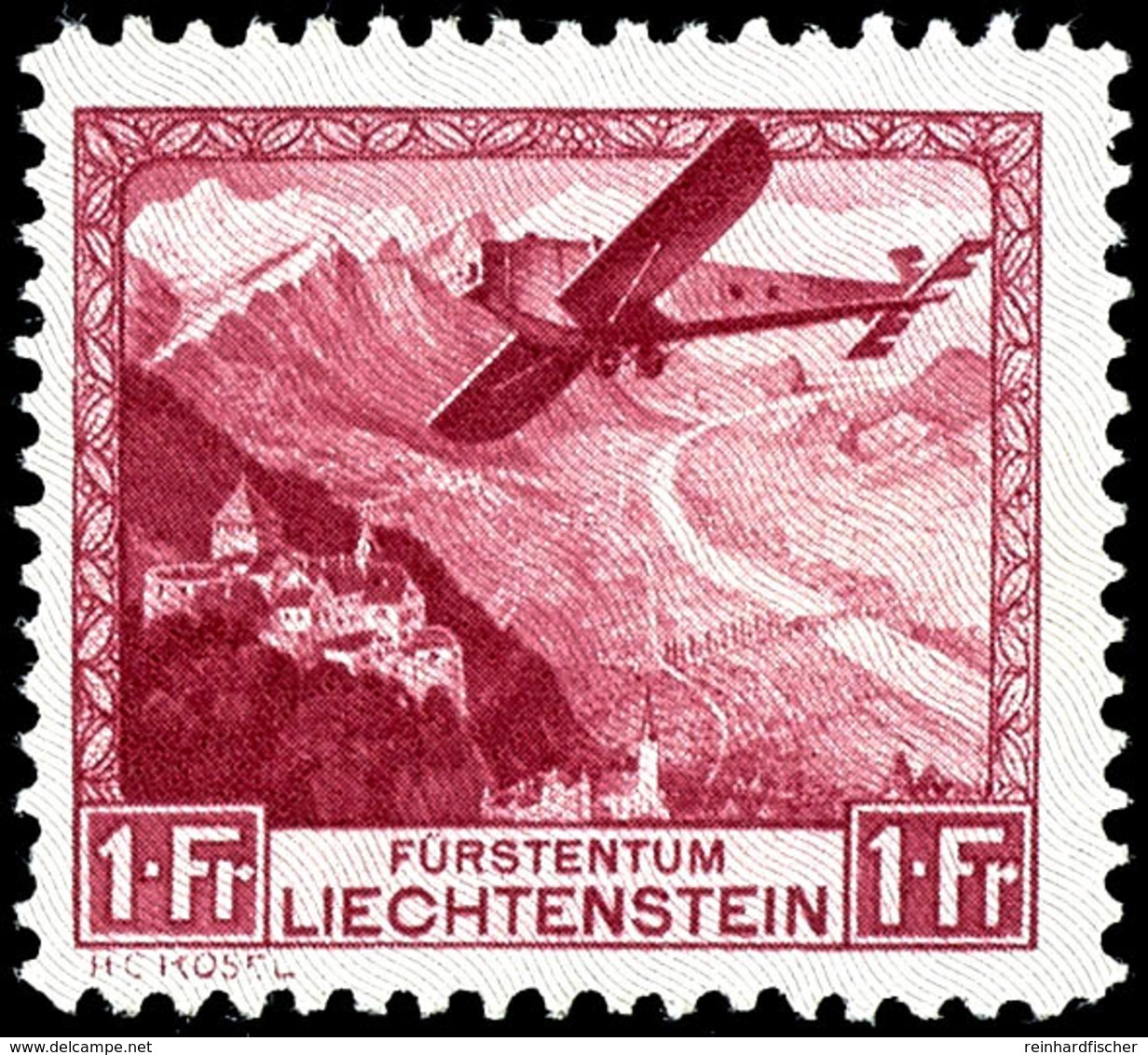 1930, 15 Rp - 1 Fr. Flugpost, 6 Werte Komplett, Tadellos Postfrisch, Unsigniert, Mi. 640.-, Katalog: 108/13 ** - Sonstige & Ohne Zuordnung