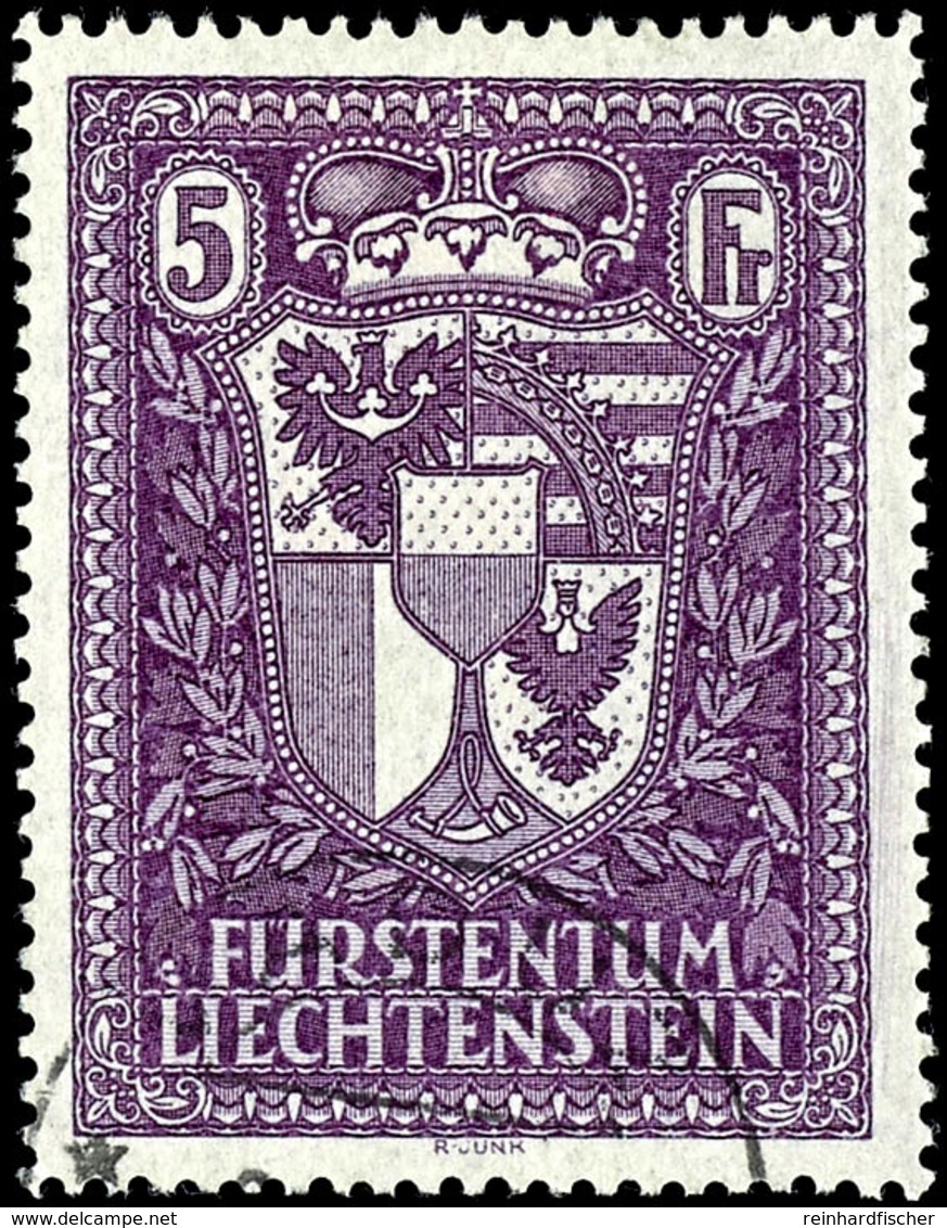 1934, 2-5 Fr. Fürstin Elisa, 3 Werte Komplett, Tadellos Rundgestempelt, Seltener Satz, Fotobefund BPSB (2016) Für Die 5  - Sonstige & Ohne Zuordnung