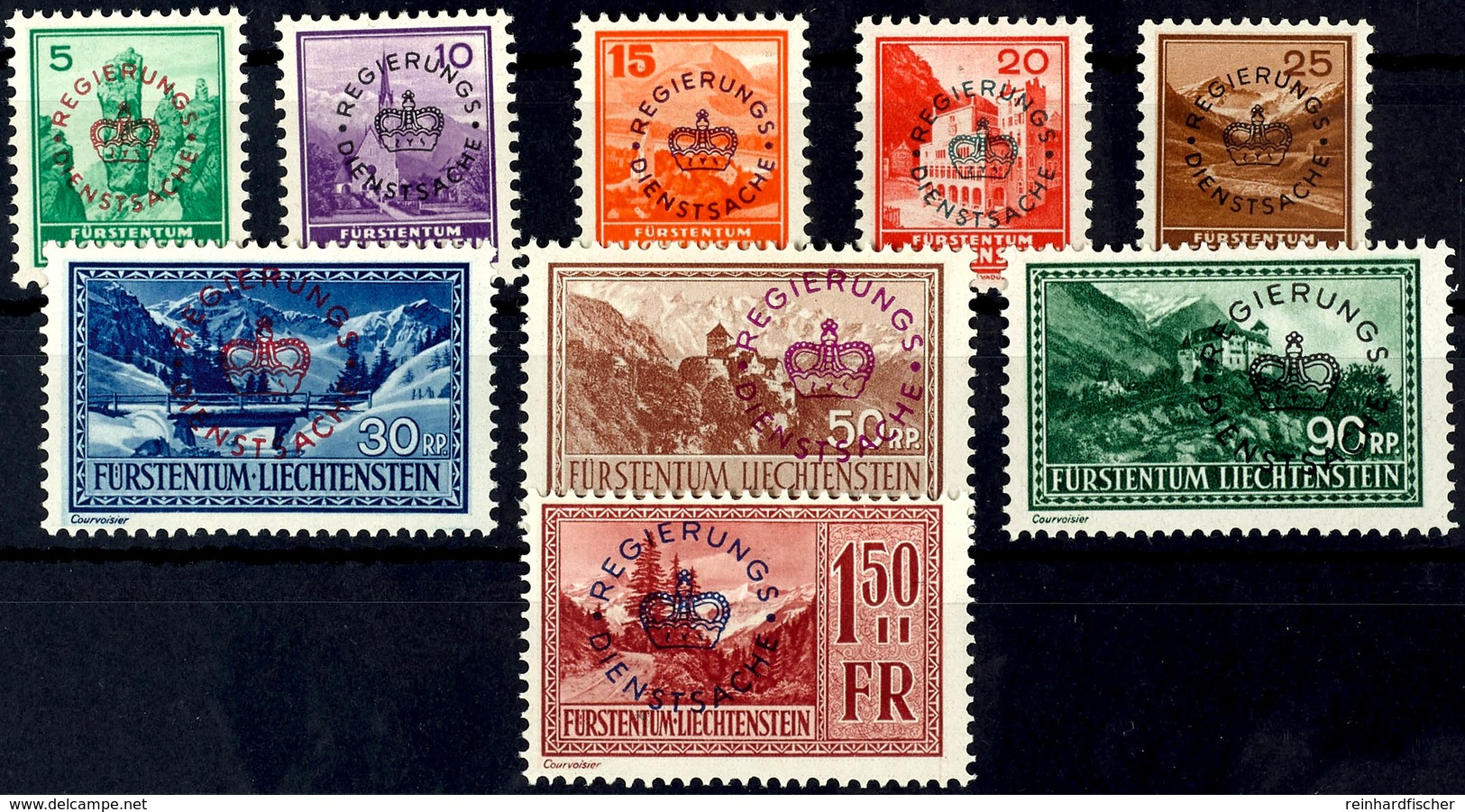 1934, 5 Rp - 1,50 Fr. Postfrisch Komplett, Mi. 250.-, Katalog: 11/19 ** - Other & Unclassified