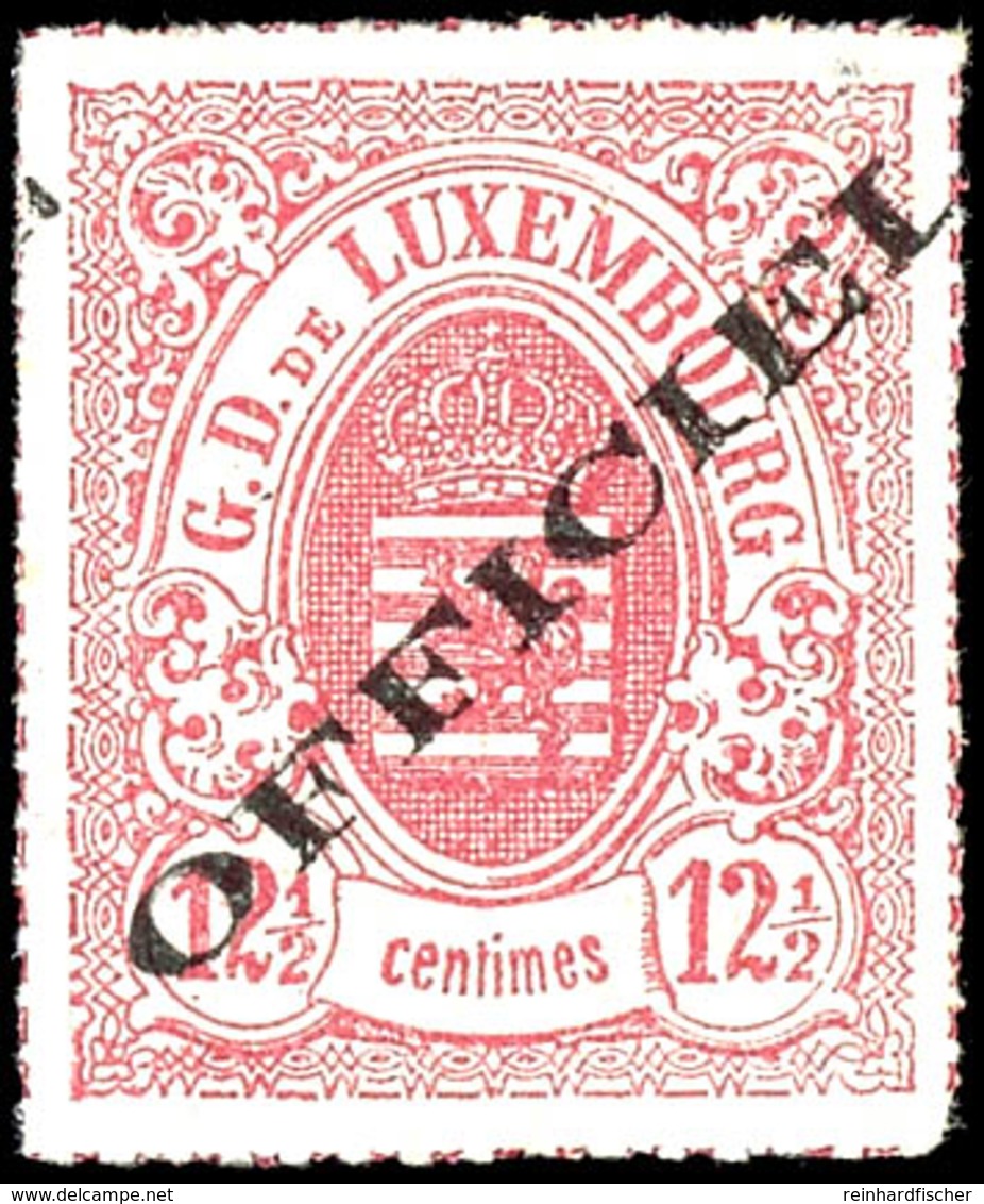 1875, 12 1/2 C. Mit Breitem Aufdruck, Tadellos Ungebraucht Mit Originalgummierung, Ringsum Vollständiger Durchstich, Kab - Sonstige & Ohne Zuordnung