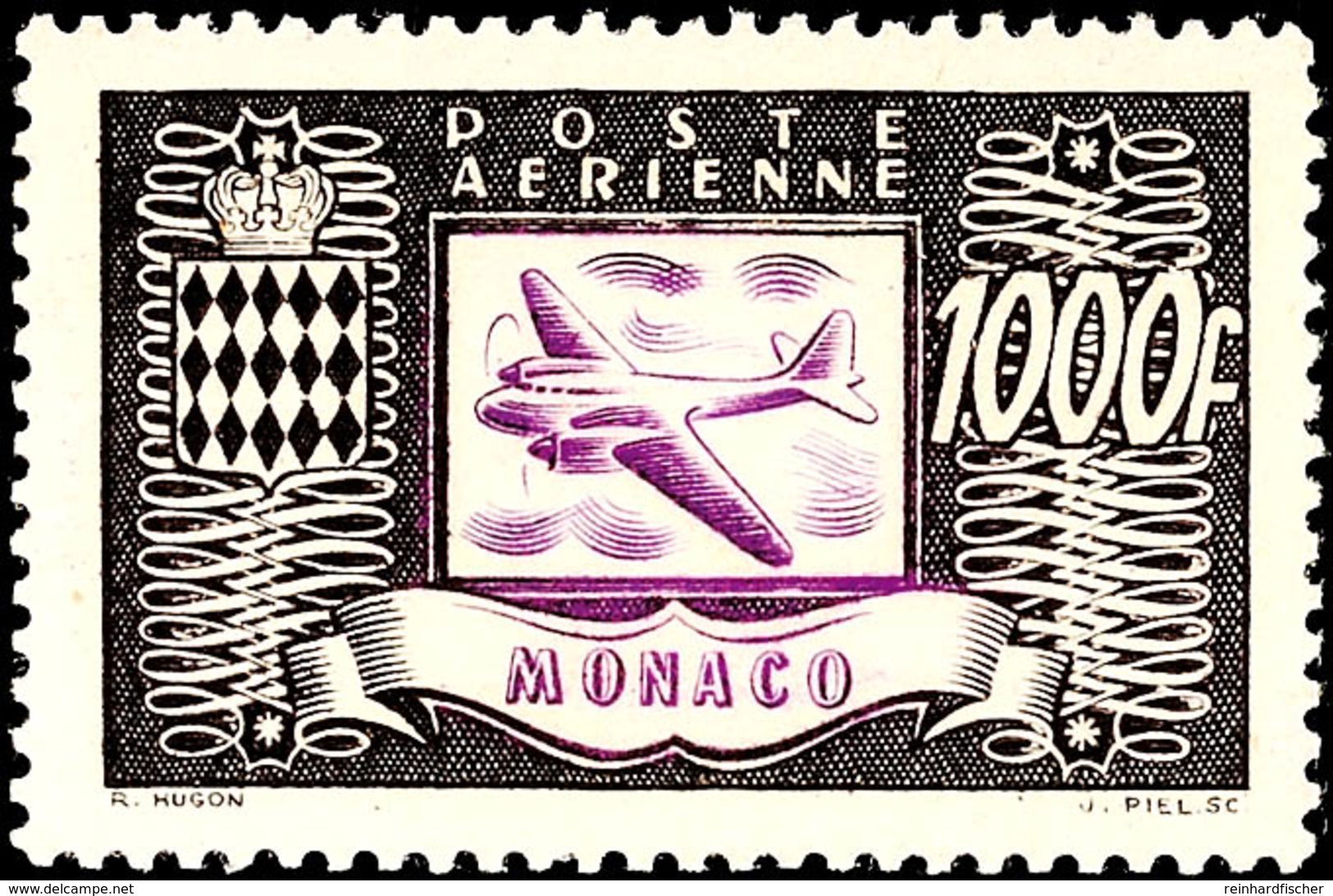 1949, 300 Fr. Bis 1.000 Fr. Flugpostausgabe, Tadellos Postfrisch, Mi. 200.-, Katalog: 394/96 ** - Sonstige & Ohne Zuordnung