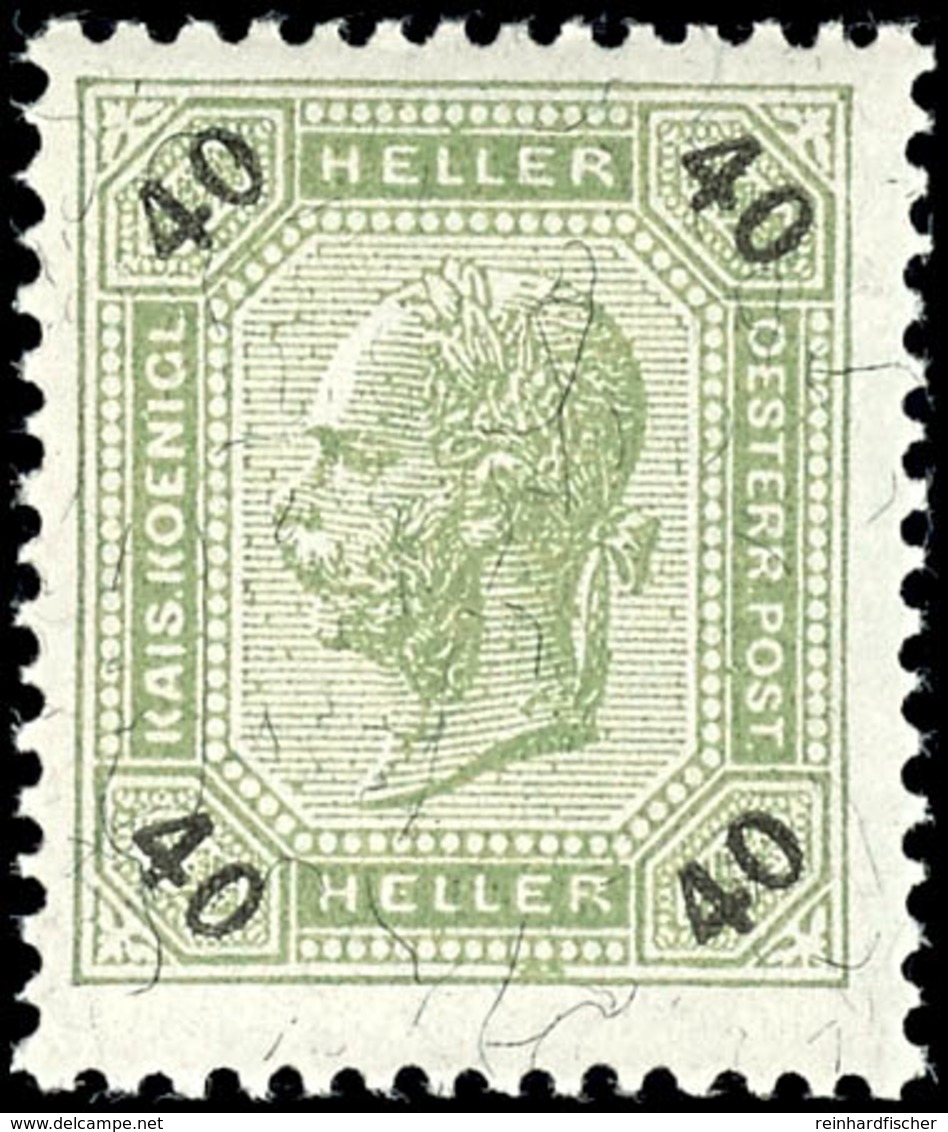 1899, 40 H. Franz Joseph, Tadellos Postfrisch, Unsigniert, Kabinett, Katalog: 78 ** - Sonstige & Ohne Zuordnung