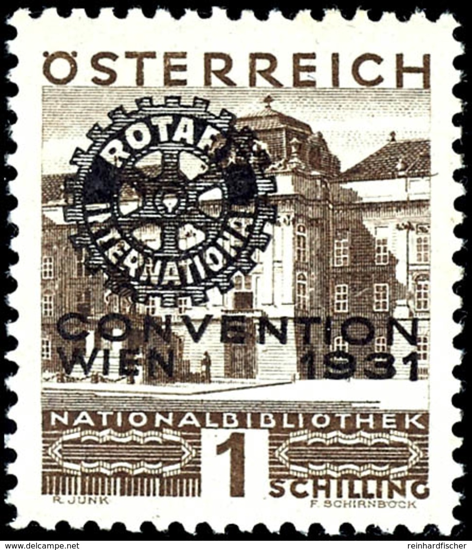 1931, 10 G - 1 S. Rotary-Kongress, 6 Werte Komplett, Tadellos Postfrisch, Unsigniert, Mi. 650.-, Katalog: 518/23 ** - Sonstige & Ohne Zuordnung