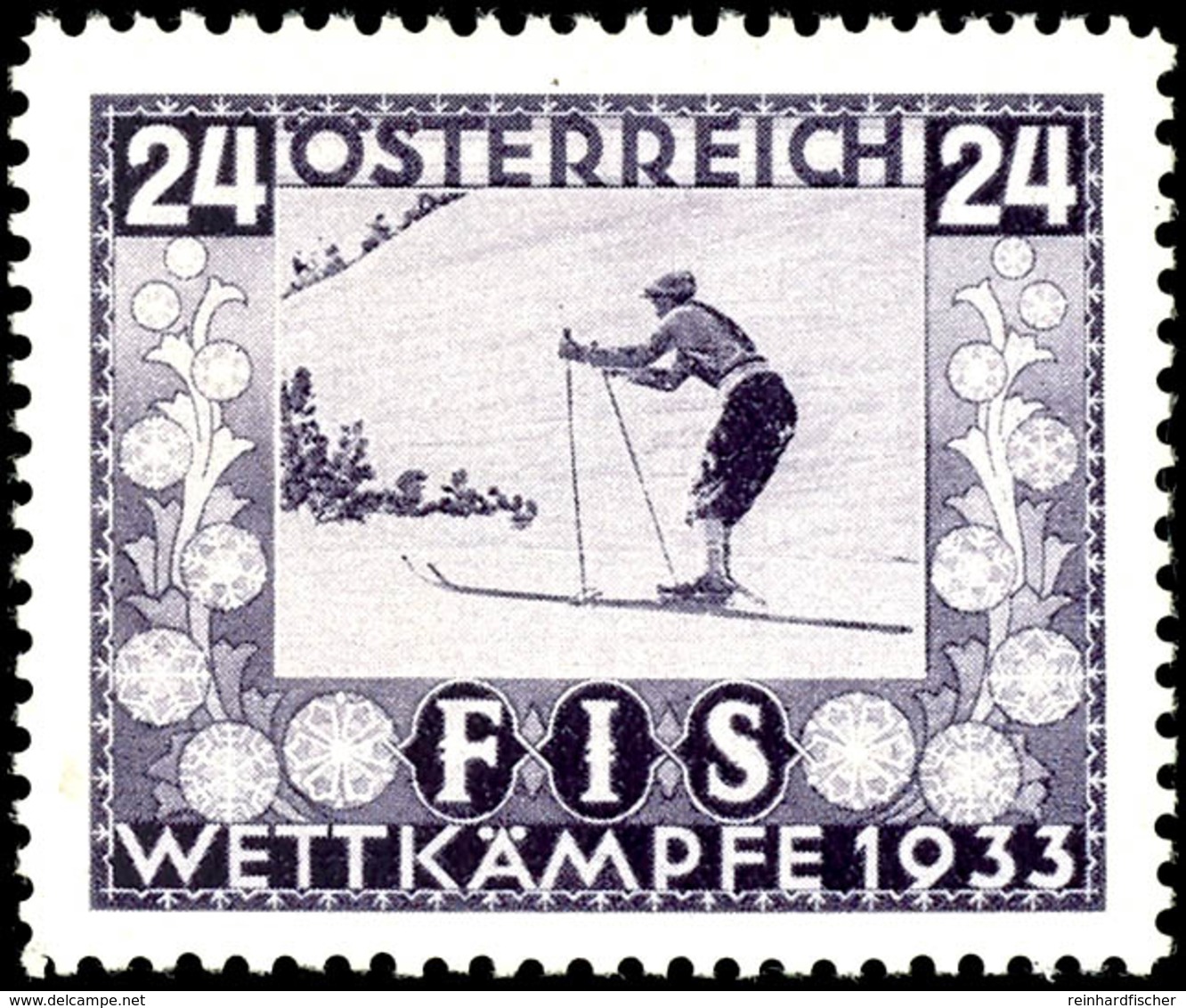 1933, 24 + 24 G FIS, Tadellos Postfrisch, Unsigniert, Mi. 300.-, Katalog: 552 ** - Sonstige & Ohne Zuordnung