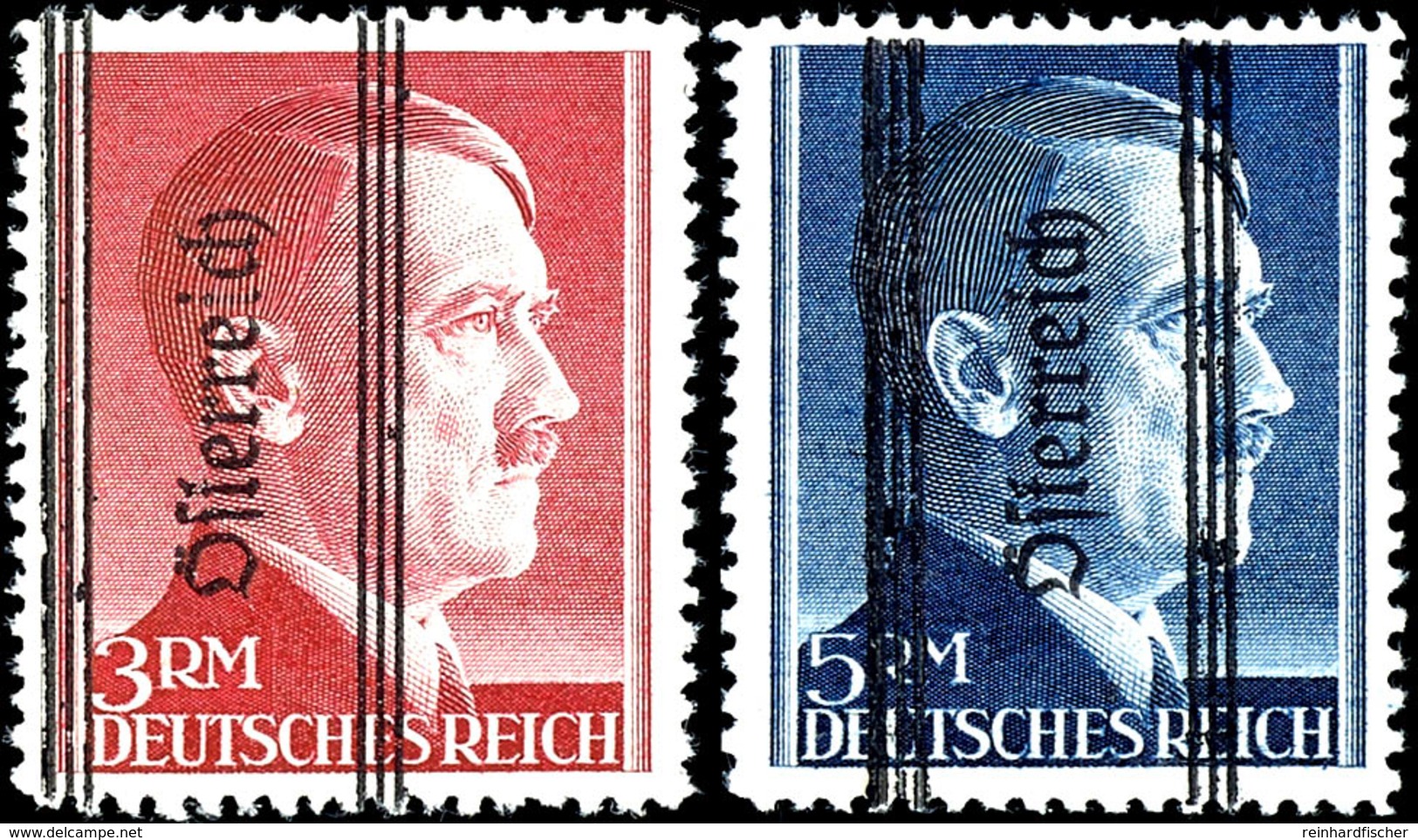 1945, 1 Pfg - 5 RM Hitler Mit Grazer Aufdruck, 24 Werte Komplett, Tadellos Postfrisch, Gepr., Mi. 850,-, Katalog: 674/96 - Altri & Non Classificati