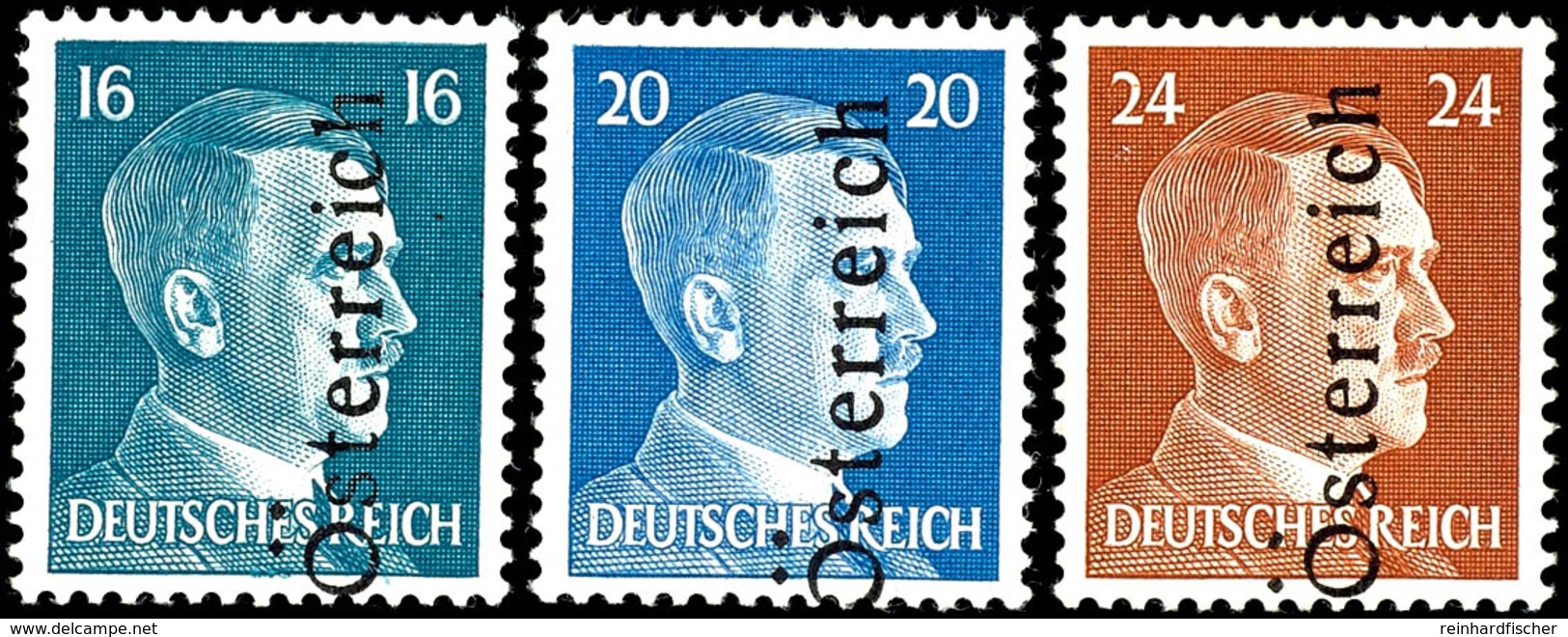 Leibnitz (Steiermark), Hitler Freimarken 1 Rpf Bis 24 Rpf. (kompletter Satz 12 Werte) Mit Aufdruck "Österreich", Tadello - Sonstige & Ohne Zuordnung