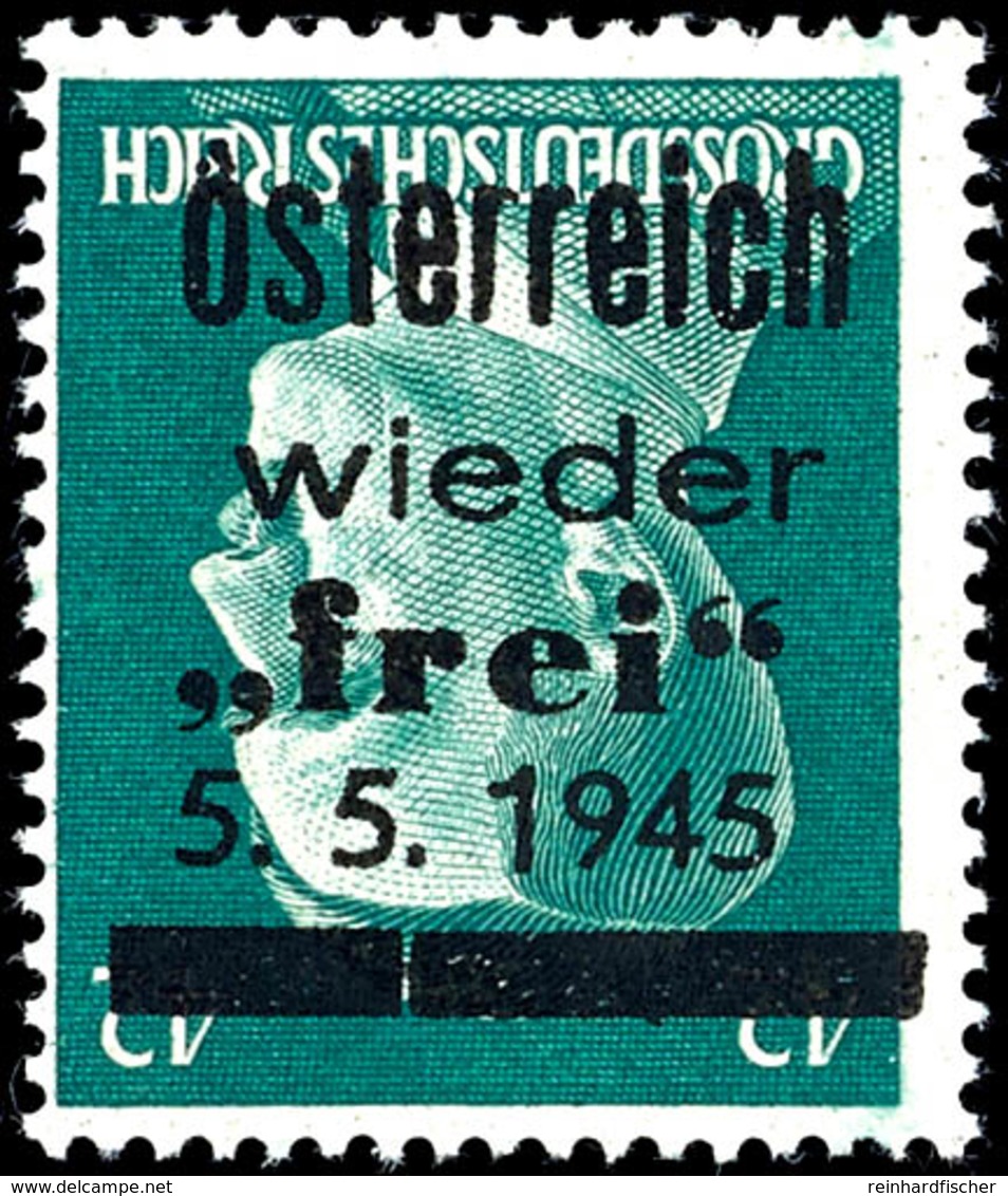 Losenstein (Oberösterreich), Hitler Freimarke 42 Rpf. Mit Vierzeiligem Stdr.-Aufdruck "Österreich / Wieder / Frei / 5.5. - Altri & Non Classificati