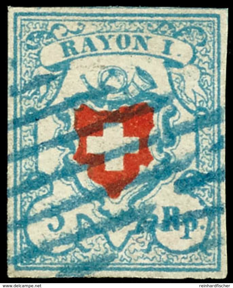 1850, 10 Rp. Rayon II Ohne Kreuzeinfassung, Waagerechtes Paar Der Type 29 Und 30 Von Druckstein D (LU),, Katalog: 9II O - Sonstige & Ohne Zuordnung