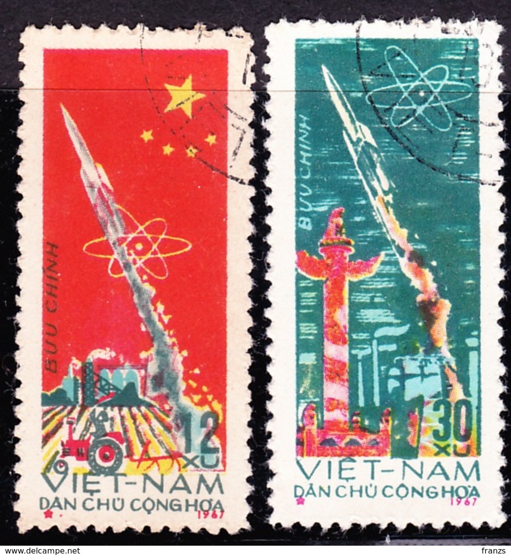 Vietnam North 1967 Michel # 483-84 Cancel NH, - Vietnam