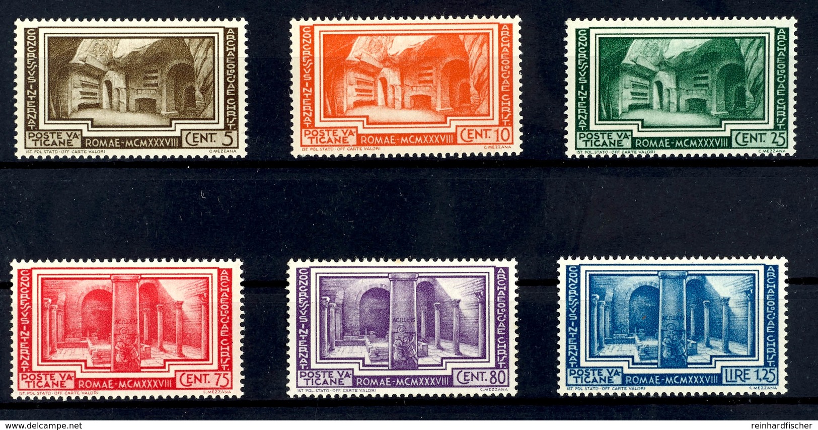 1938, 5 C. - 1,25 L. Archäologiekongress, 6 Werte Komplett, Tadellos Postfrisch, Unsigniert, Mi. 200.-, Katalog: 67/72 * - Altri & Non Classificati