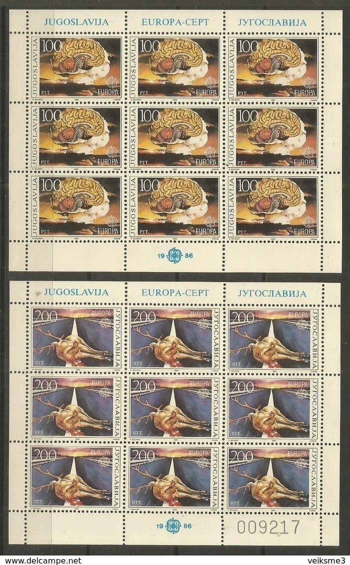 9x YUGOSLAVIA - MNH - Europa-CEPT - Animals - 1996 - 1996