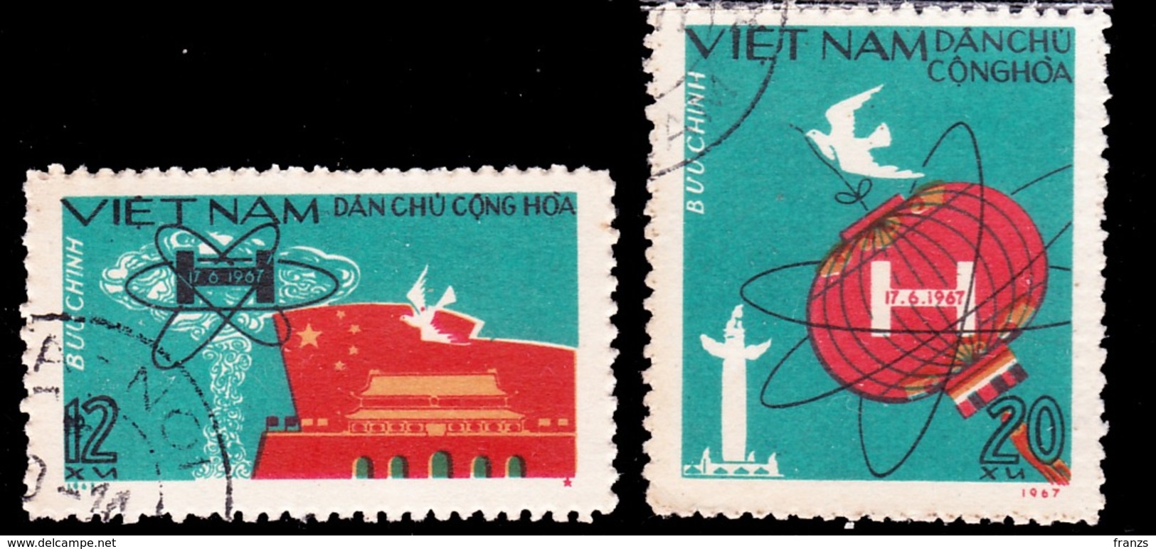 Vietnam North 1967 Michel # 497-98 Cancel NH, - Vietnam