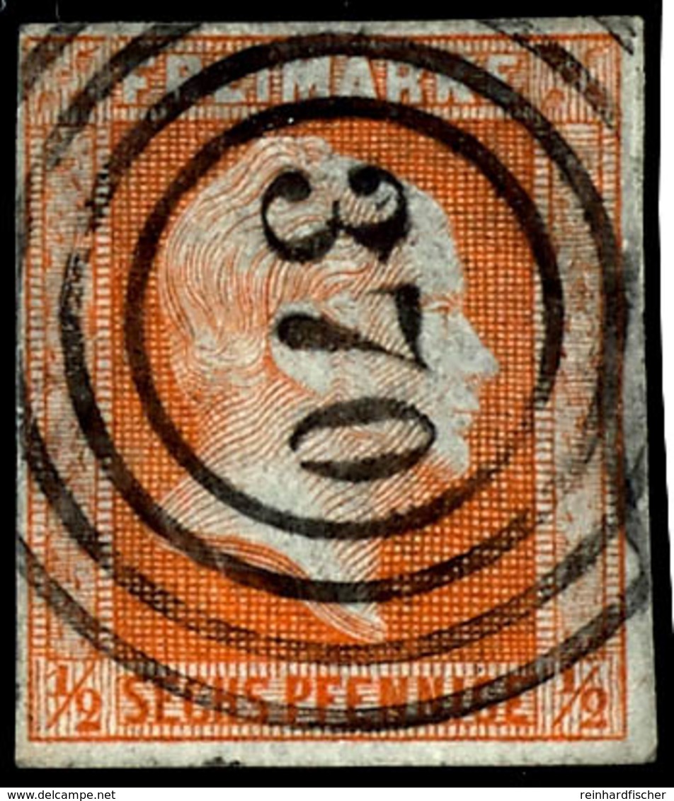 "370" - Eilpe (Reg.-Bez. Arnsberg), Klar Und Zentrisch Auf Kabinettstück 1/2 Sgr. Rotorange, Katalog: 1 O - Altri & Non Classificati