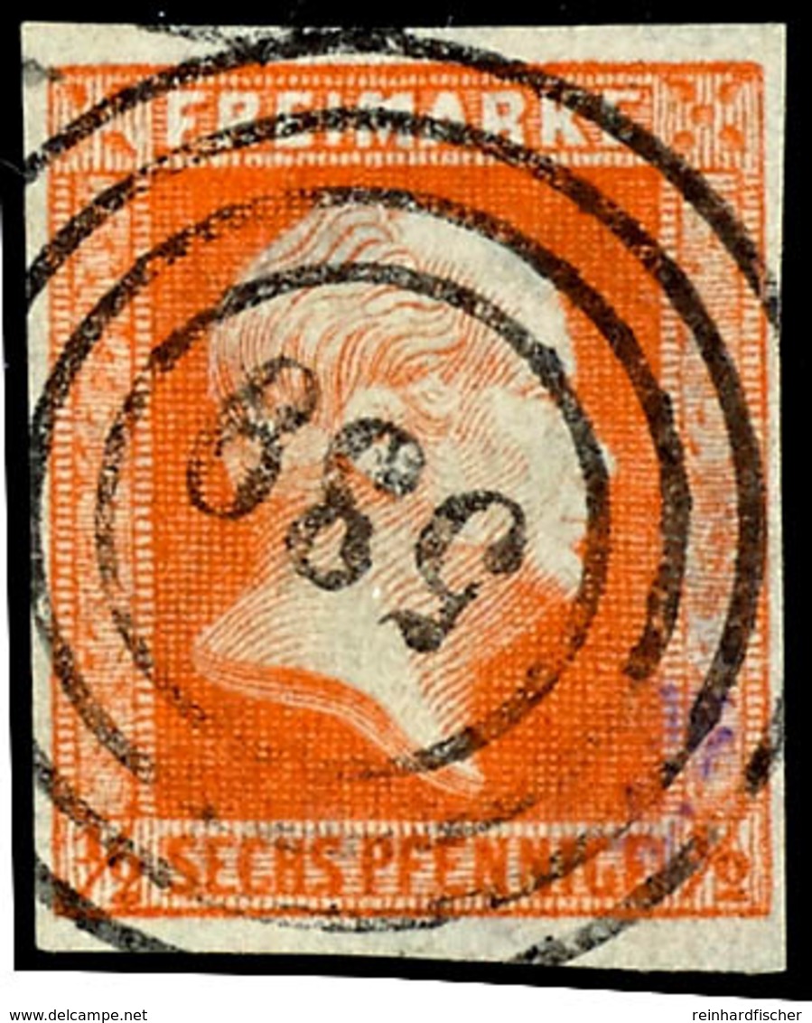 "539" - Grevenbroich (Reg.-Bez. Düsseldorf), Klar Auf Kabinettstück 1/2 Sgr. Rotorange, Katalog: 1 O - Altri & Non Classificati