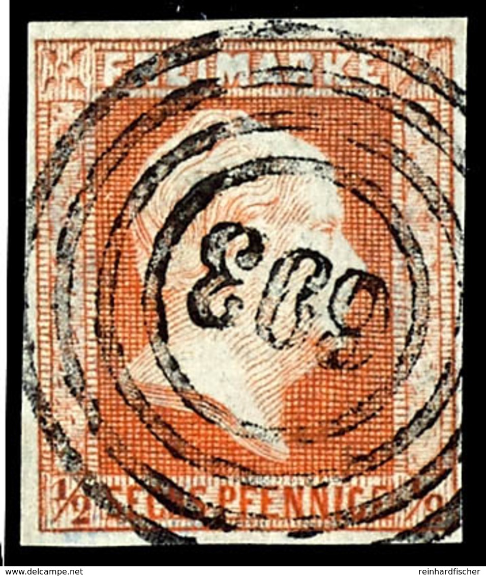 "693" - Jurotschin (Reg.-Bez. Posen), Klar Und Zentrisch Auf 1/2 Sgr. Rotorange, Tadellos, Katalog: 1 O - Other & Unclassified