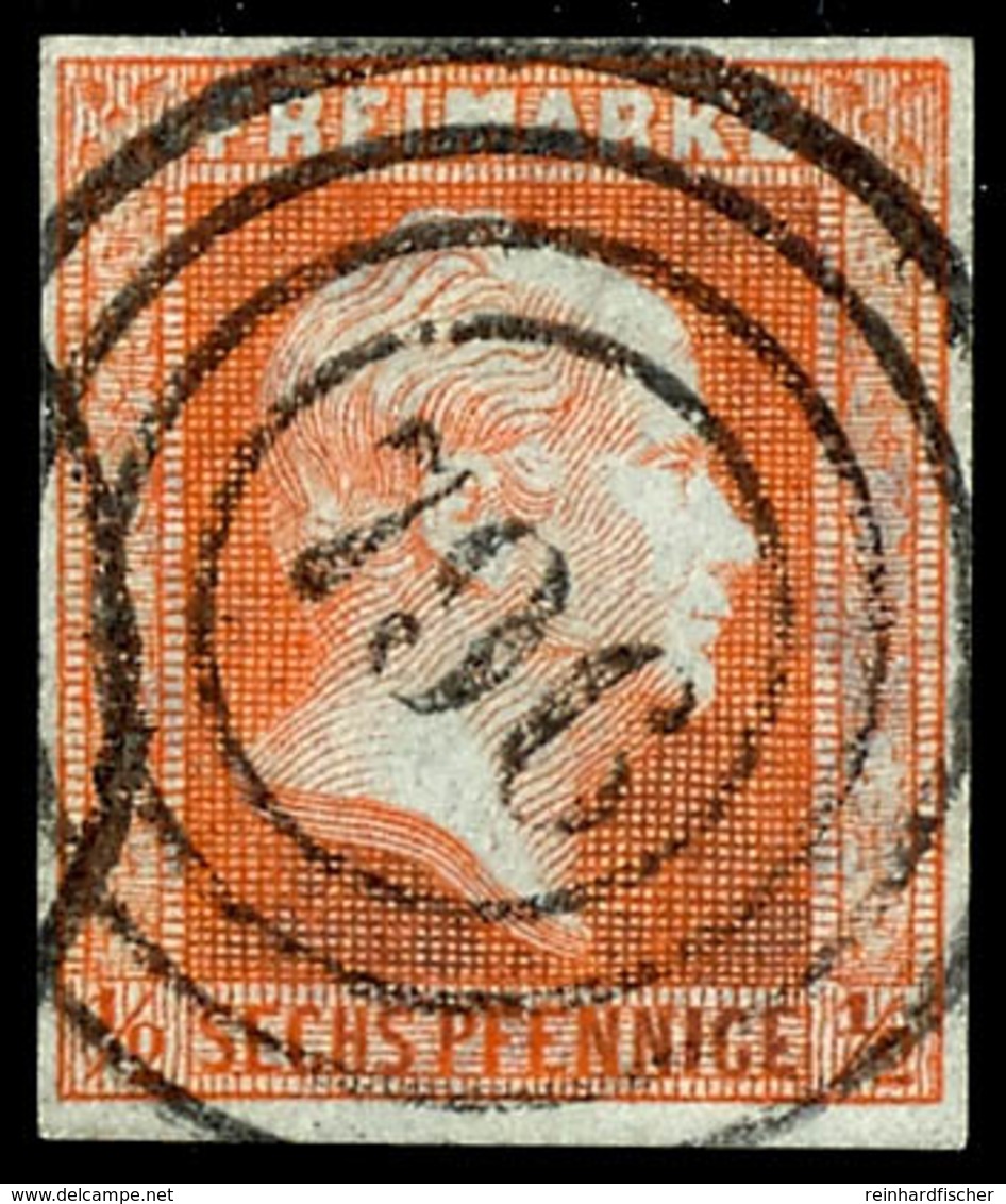 "796" - Langenberg (Reg.-Bez. Düsseldorf), Klar Und Zentrisch Auf 1/2 Sgr. Rotorange, Tadellos, Katalog: 1 O - Other & Unclassified