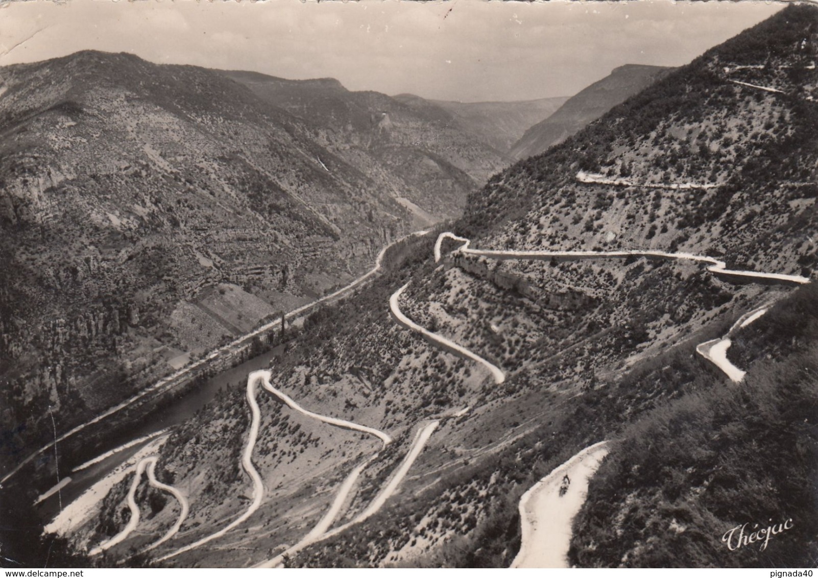 Cp , 48 , LES GORGES DU TARN , LA MALÈNE, Route Du Causse Méjean, Les Lacets - Gorges Du Tarn