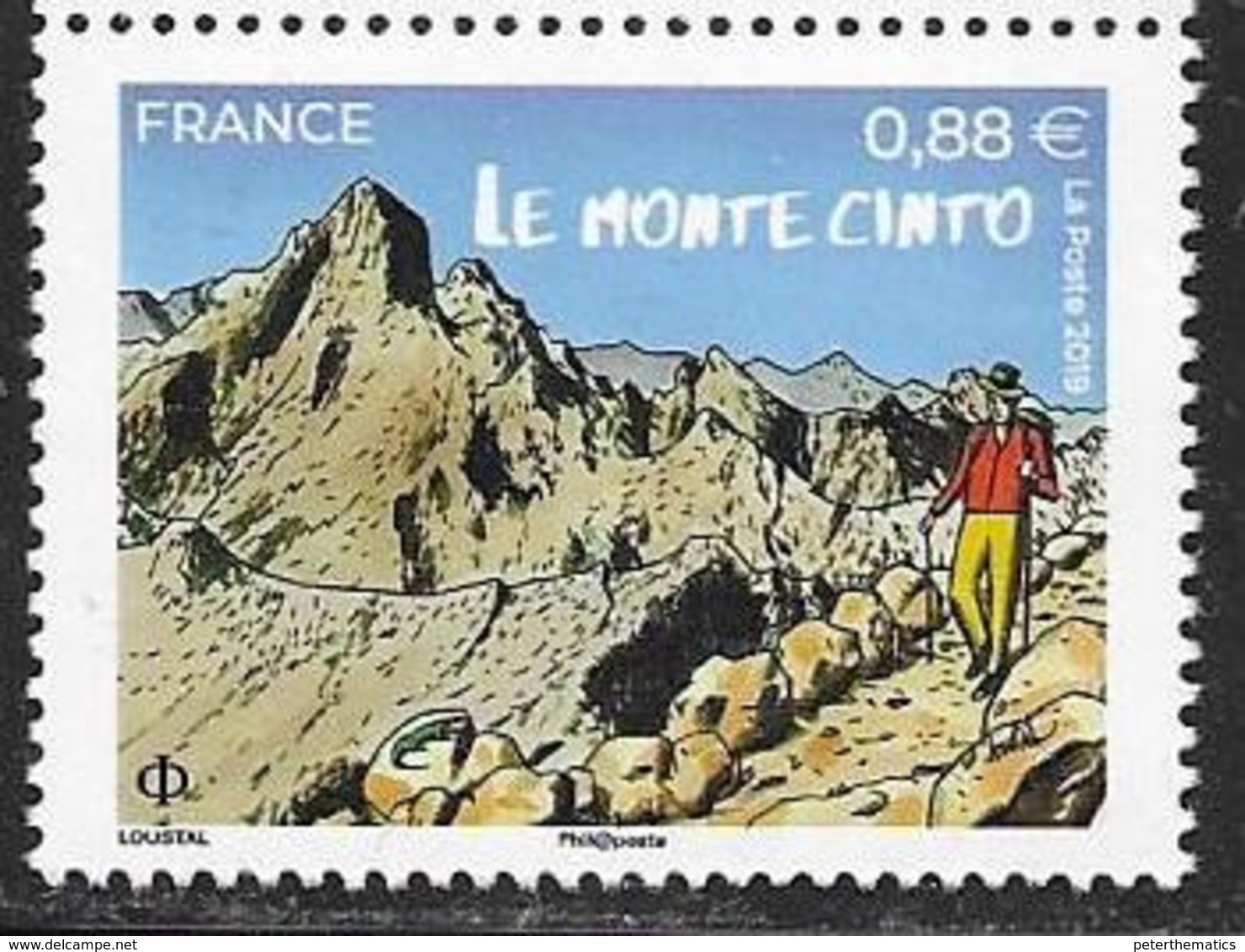 FRANCE, 2019, MNH, MOUNTAINS, MONTE CINTO, 1v - Other & Unclassified