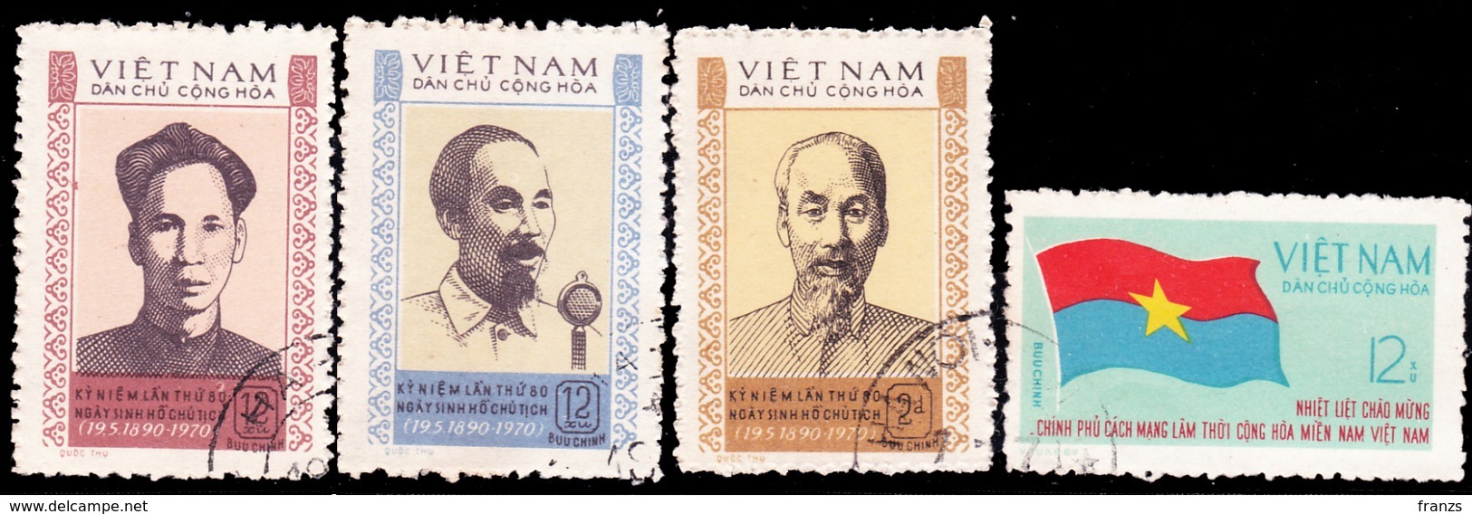 Vietnam North 1970 Michel # 614-17 Cancel NH, - Vietnam