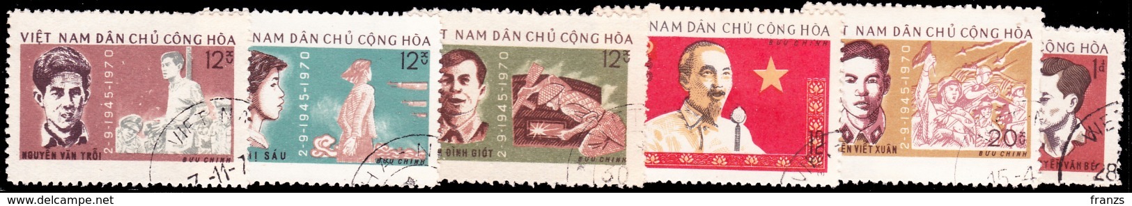 Vietnam North 1970 Michel # 628-33 Cancel NH, - Vietnam