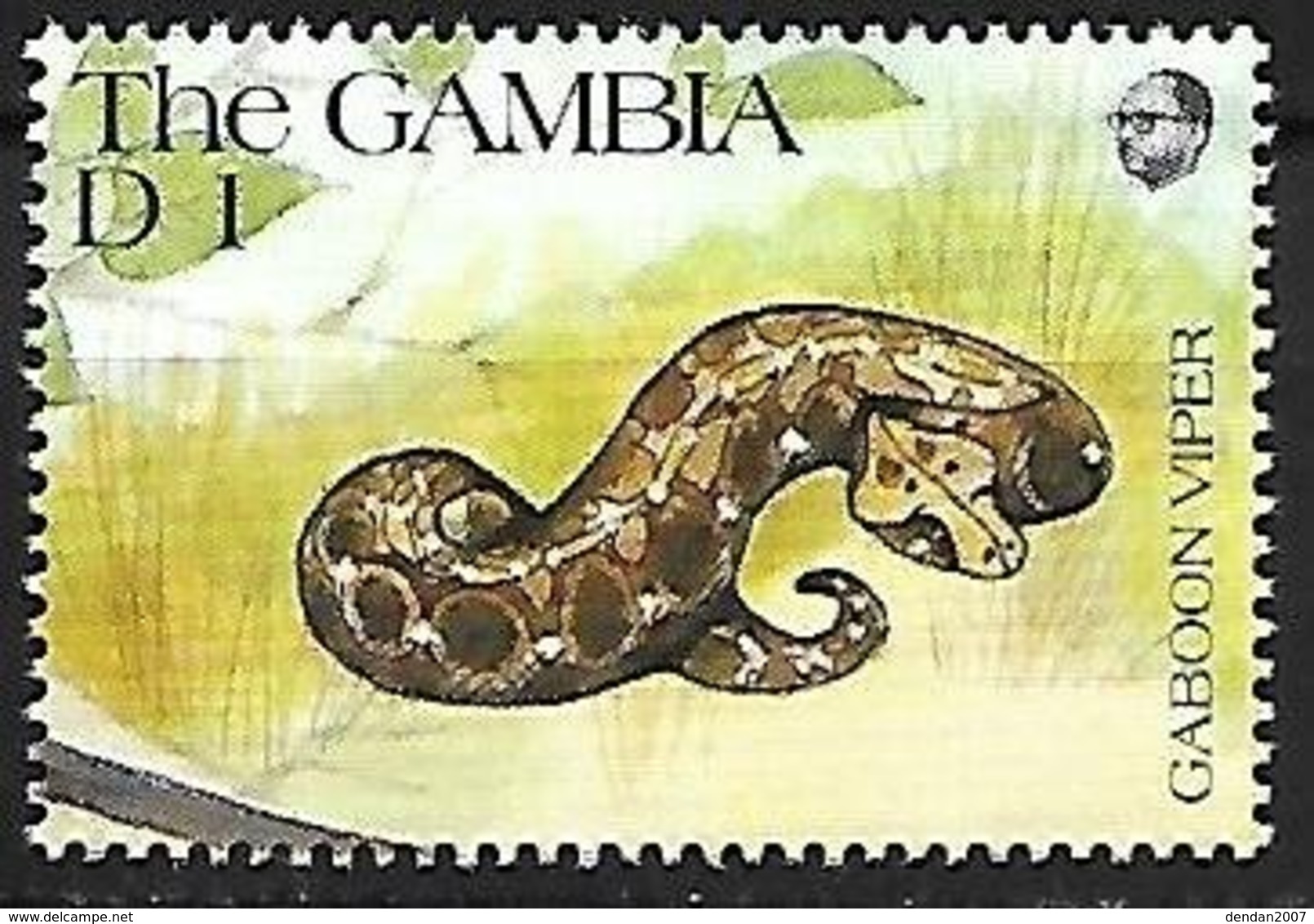 GAMBIA - MNH - 1991 : Gaboon Viper - Bitis Gabonica - Snakes