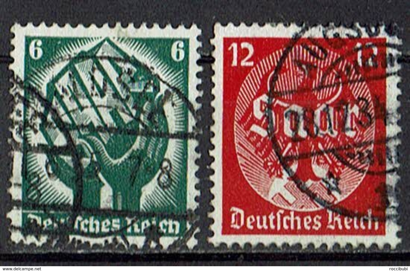 DR 1934 // 544/545 O Saarabstimmung - Gebraucht