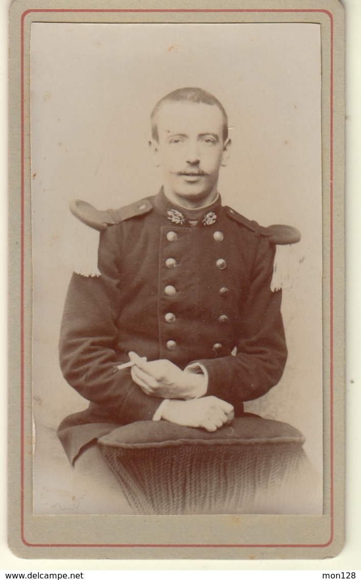 CDV MILITAIRE A IDENTIFIER - PHOTO GAUTRON SAINT OMER - Krieg, Militär