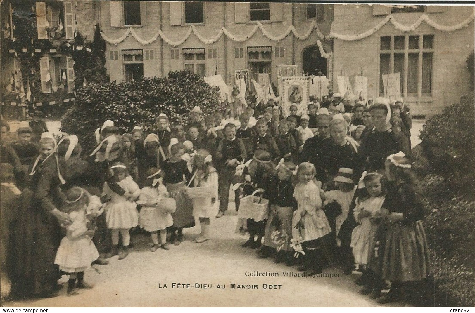 29 ERGUE-GABERIC  LA FETE DIEU AU MANOIR ODET TRES BON ETAT NEUF - Ergué-Gabéric