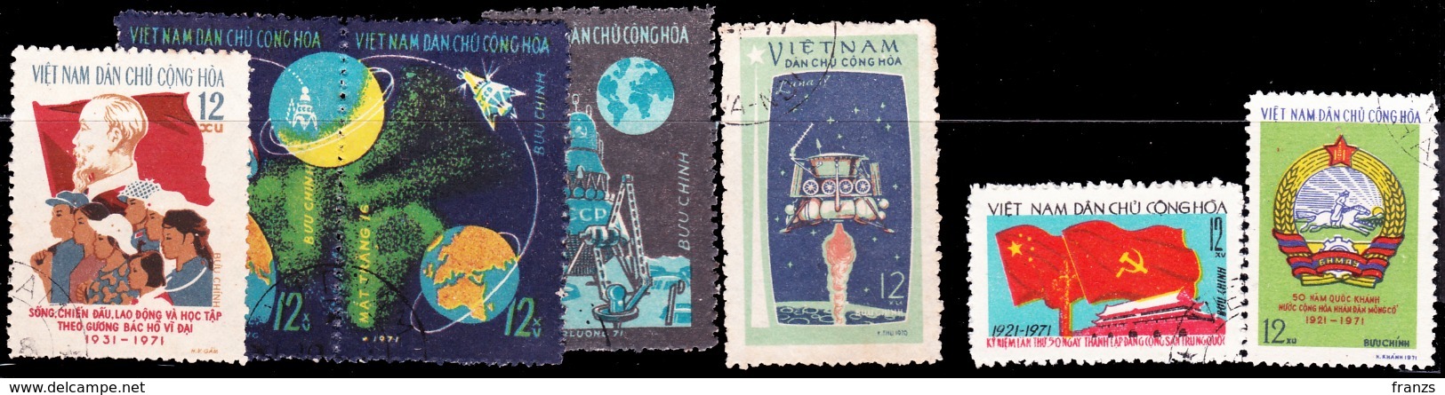 Vietnam North 1971 Michel #668-71,672,681-82 Cancel NH, - Vietnam