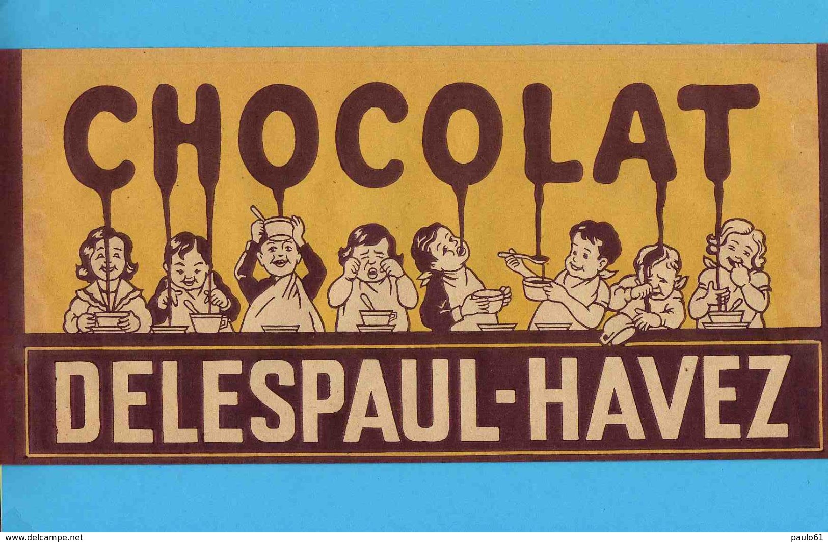 CALOT  Papier CHOCOLAT  DELESPAUL HAVEZ - Other & Unclassified