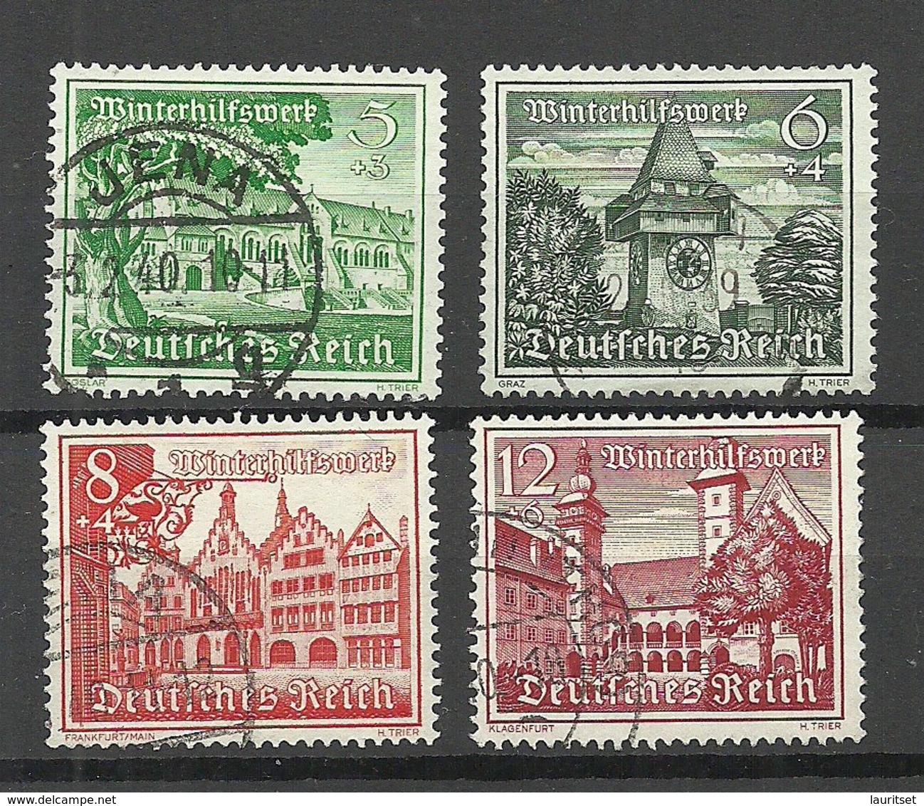 Deutsches Reich 1939 Michel 732 - 735 O Winterhilfe - Oblitérés