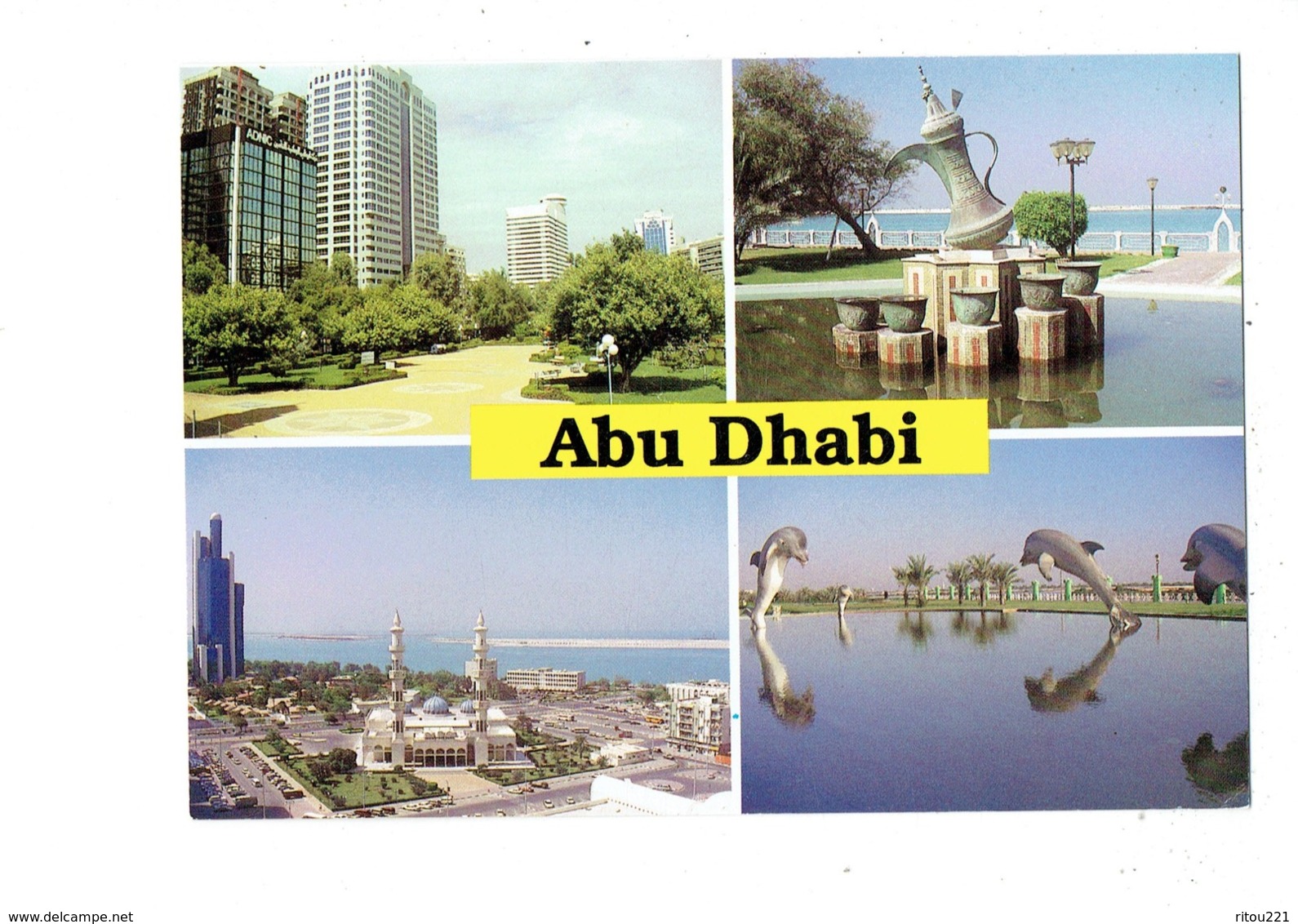 Cpm - United Arab Emirates -  ABU DHABI - N° 455 Awni - Dauphin - Emiratos Arábes Unidos