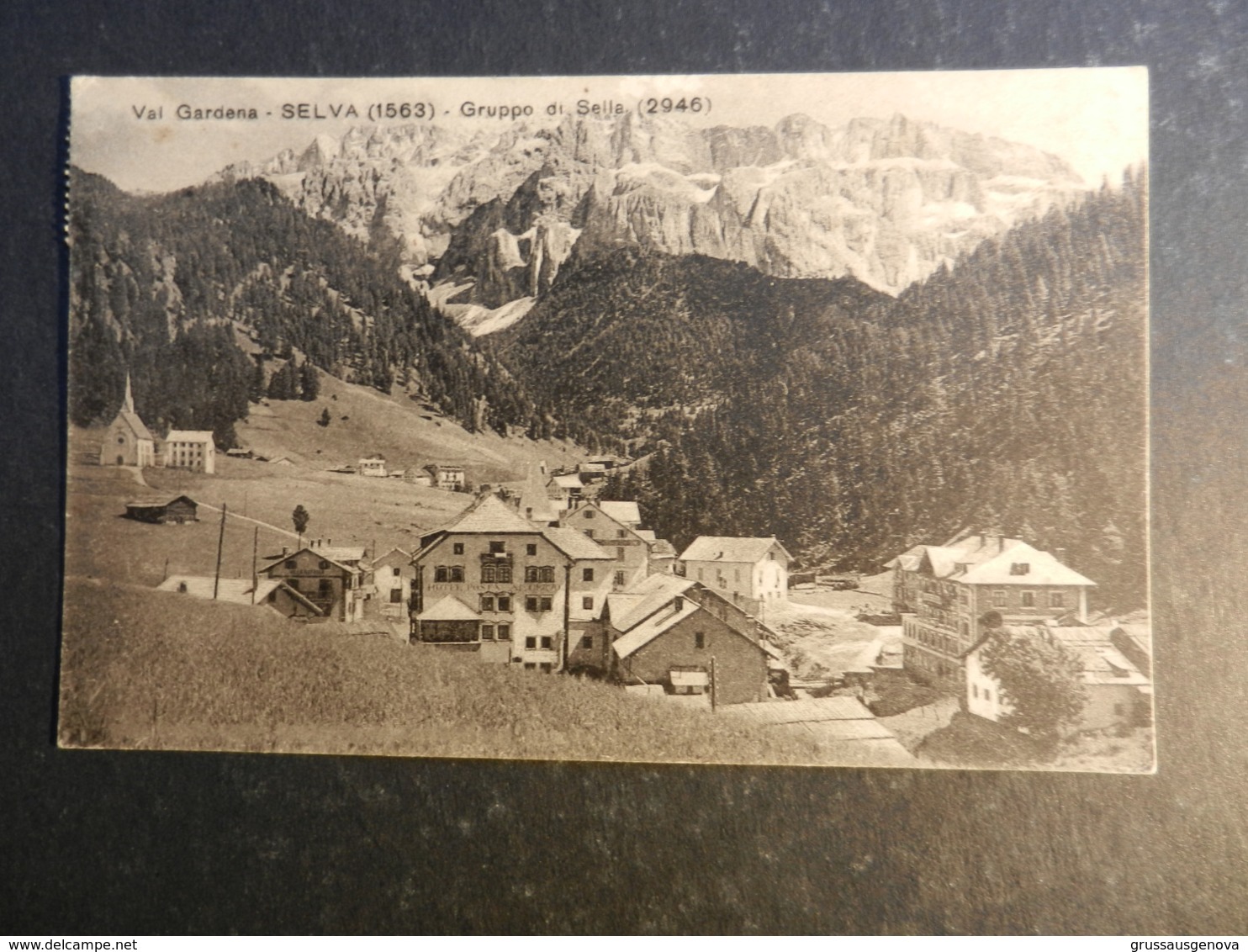 20013) Val GaRdena Selva Gruppo Sella VIAGGIATA 1927 MOLTO BELLA - Bolzano (Bozen)