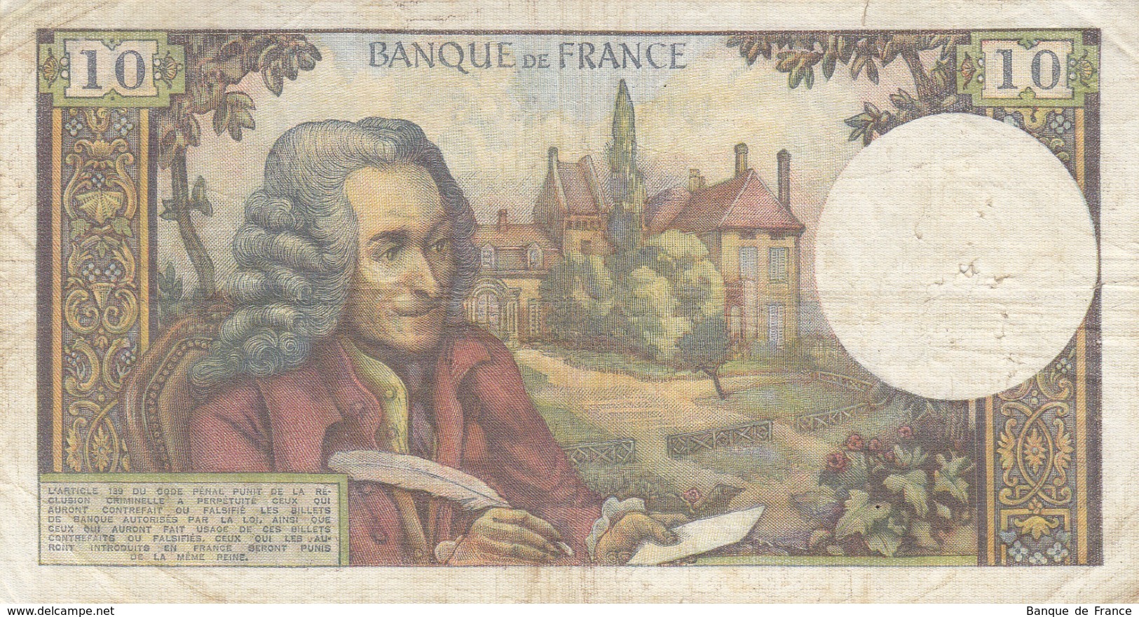 Billet 10 F Voltaire Du 1-6-1972 FAY 62.56 Alph. Q.775 Date Erronée - 10 F 1963-1973 ''Voltaire''