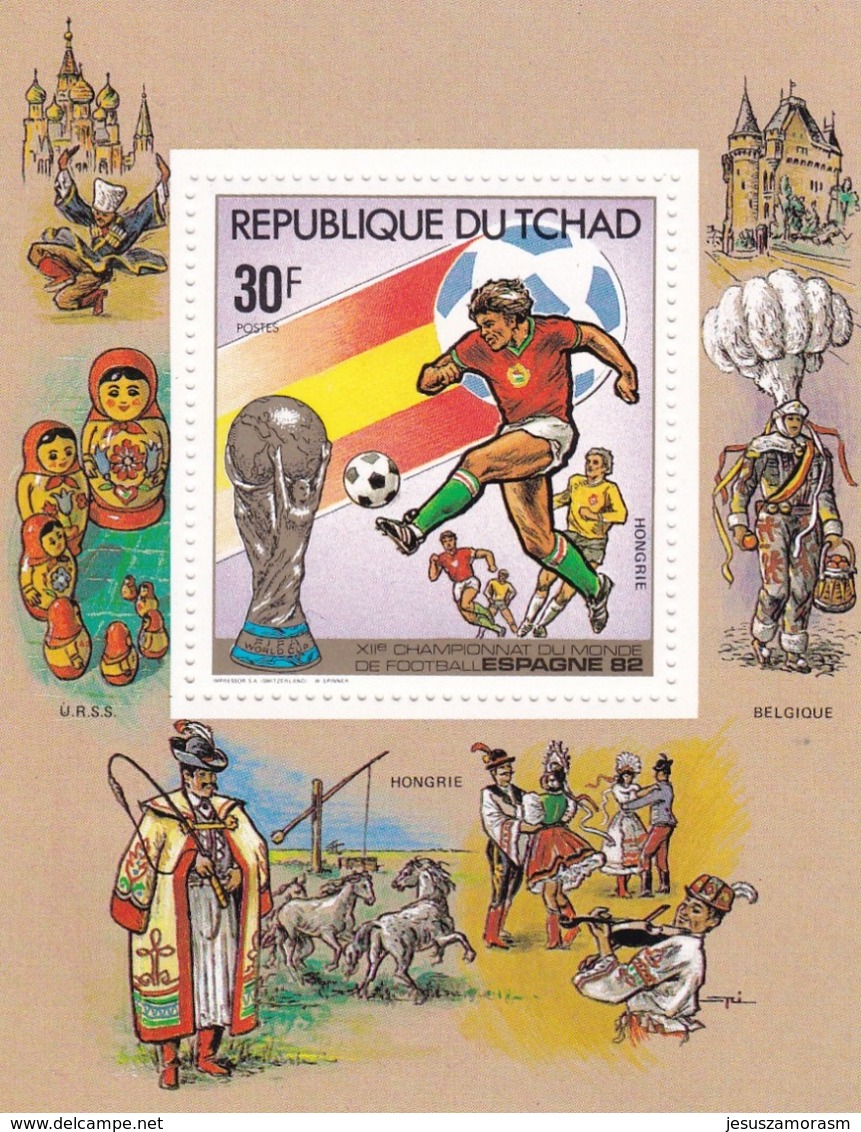 Tchad 5 Hb Diferentes Con Defecto En 2 De Ellas - 1982 – Spain