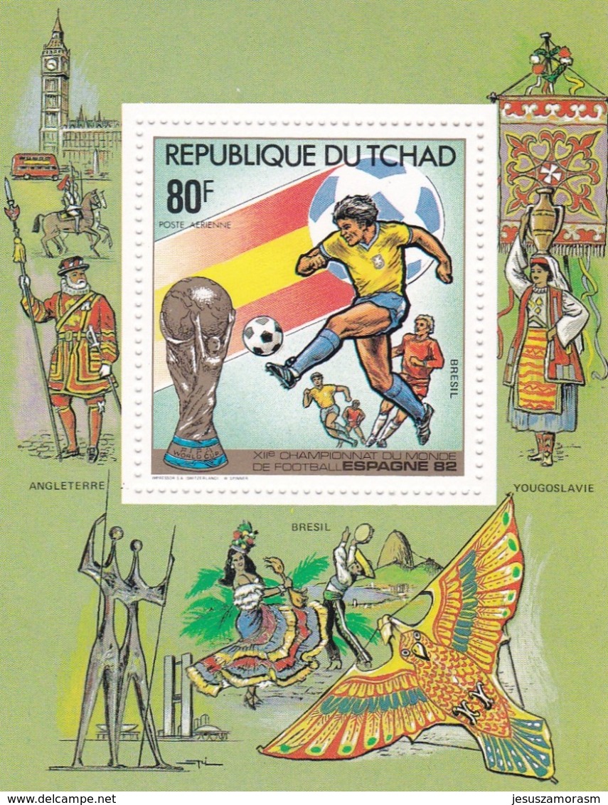 Tchad 5 Hb Diferentes Con Defecto En 2 De Ellas - 1982 – Espagne