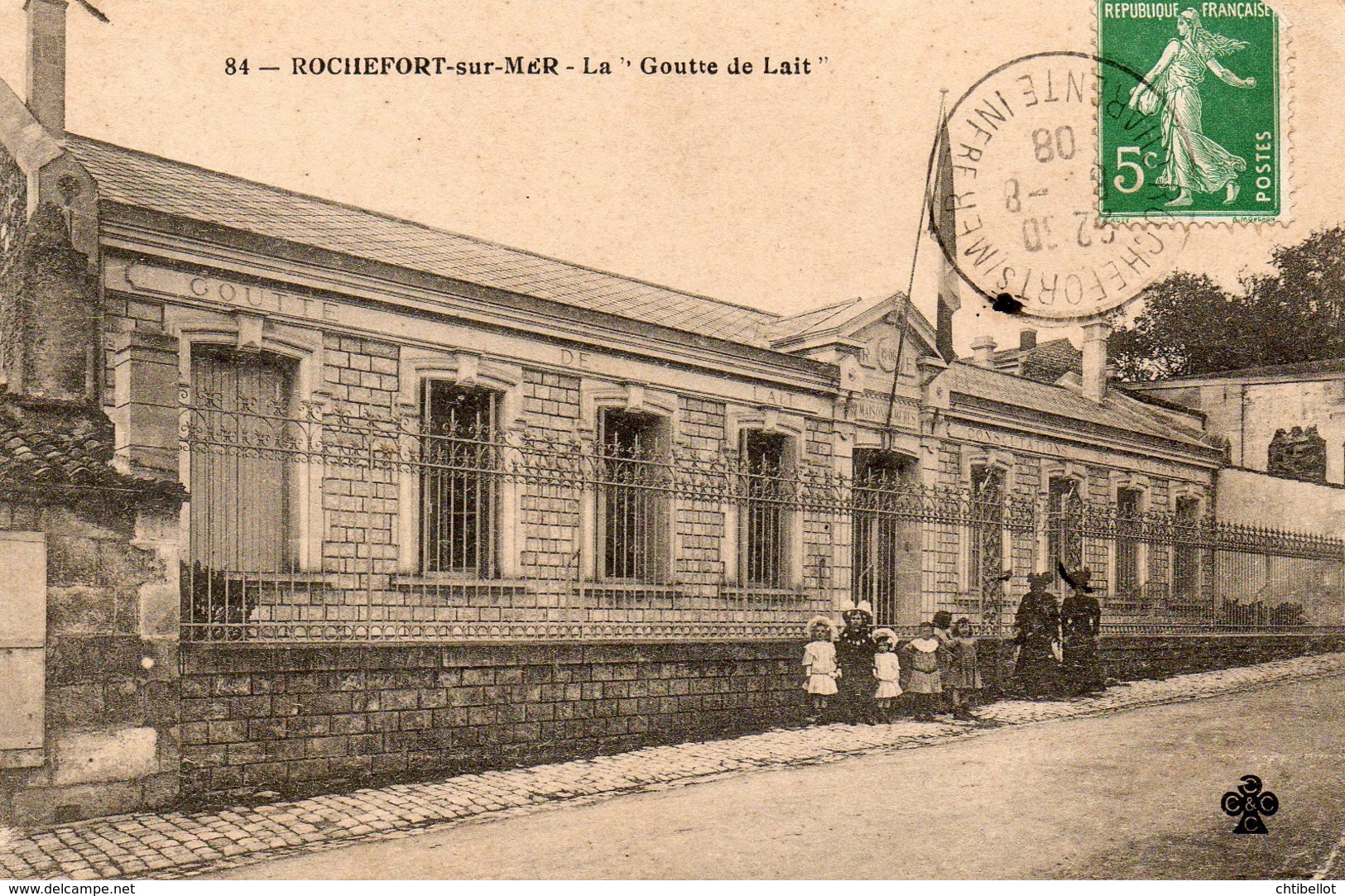 17	103	Rochefort 	La Goutte De Lait	84	Circulée 	1908 - Rochefort