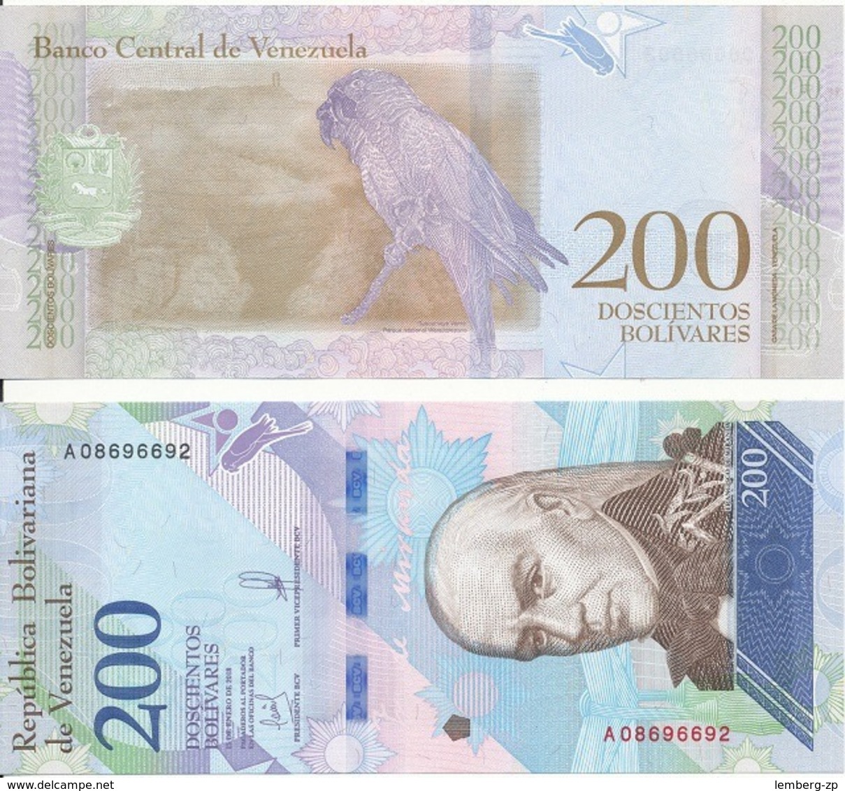 Venezuela - 200 Bolivares 2018 UNC Lemberg-Zp - Venezuela