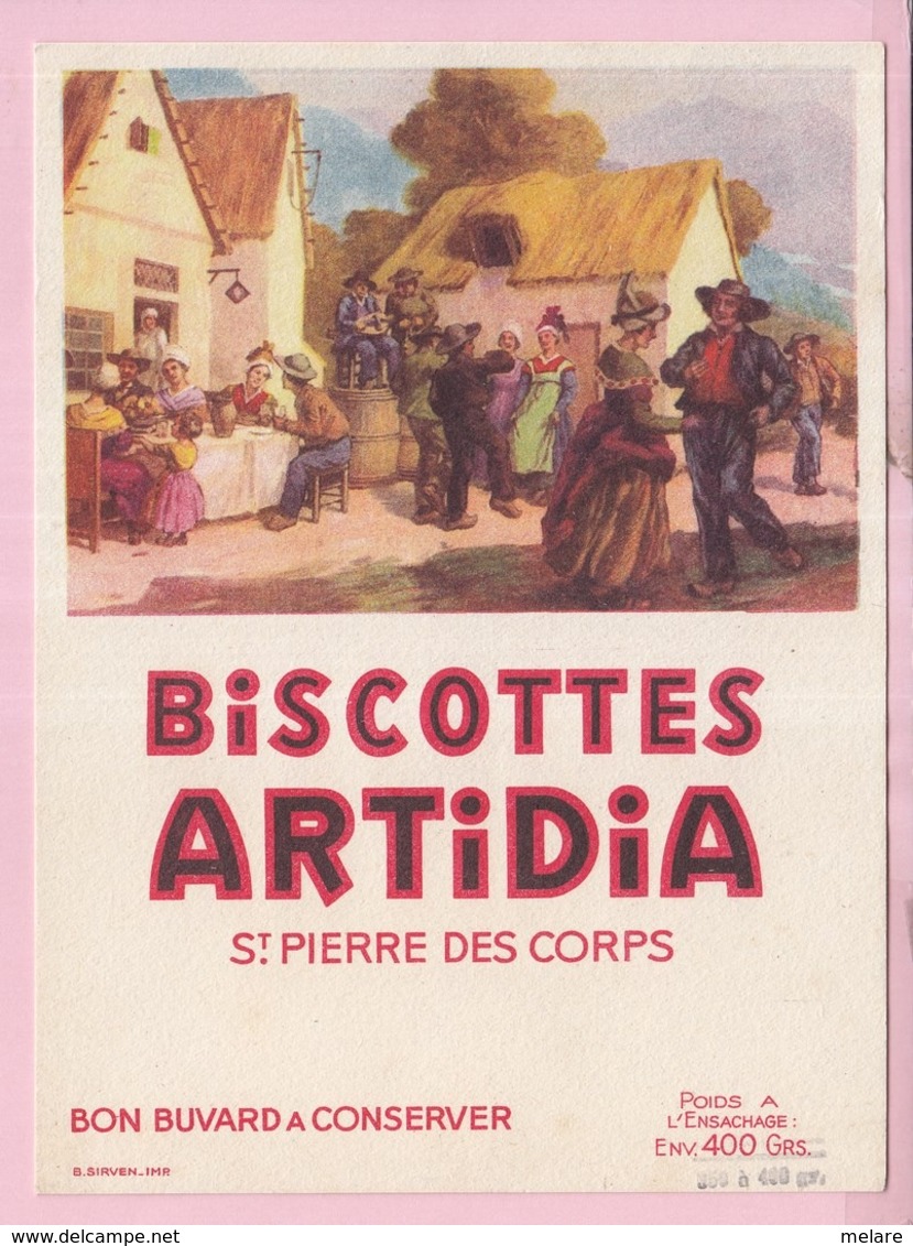 Buvard Biscottes ARTIDIA Saint Pierre 4 19 - Biscottes