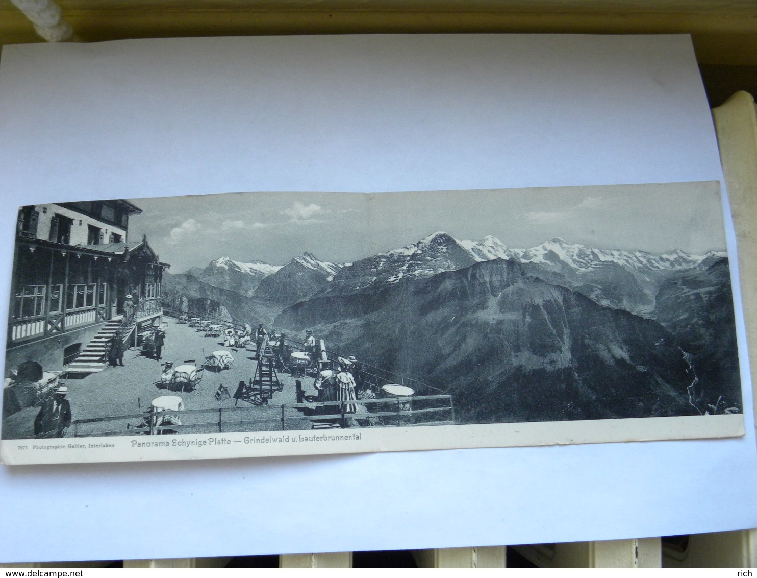 CPA SUISSE - Double - Panorama Schynige Platte - Grindelward U. Lauterbrennental - Autres & Non Classés