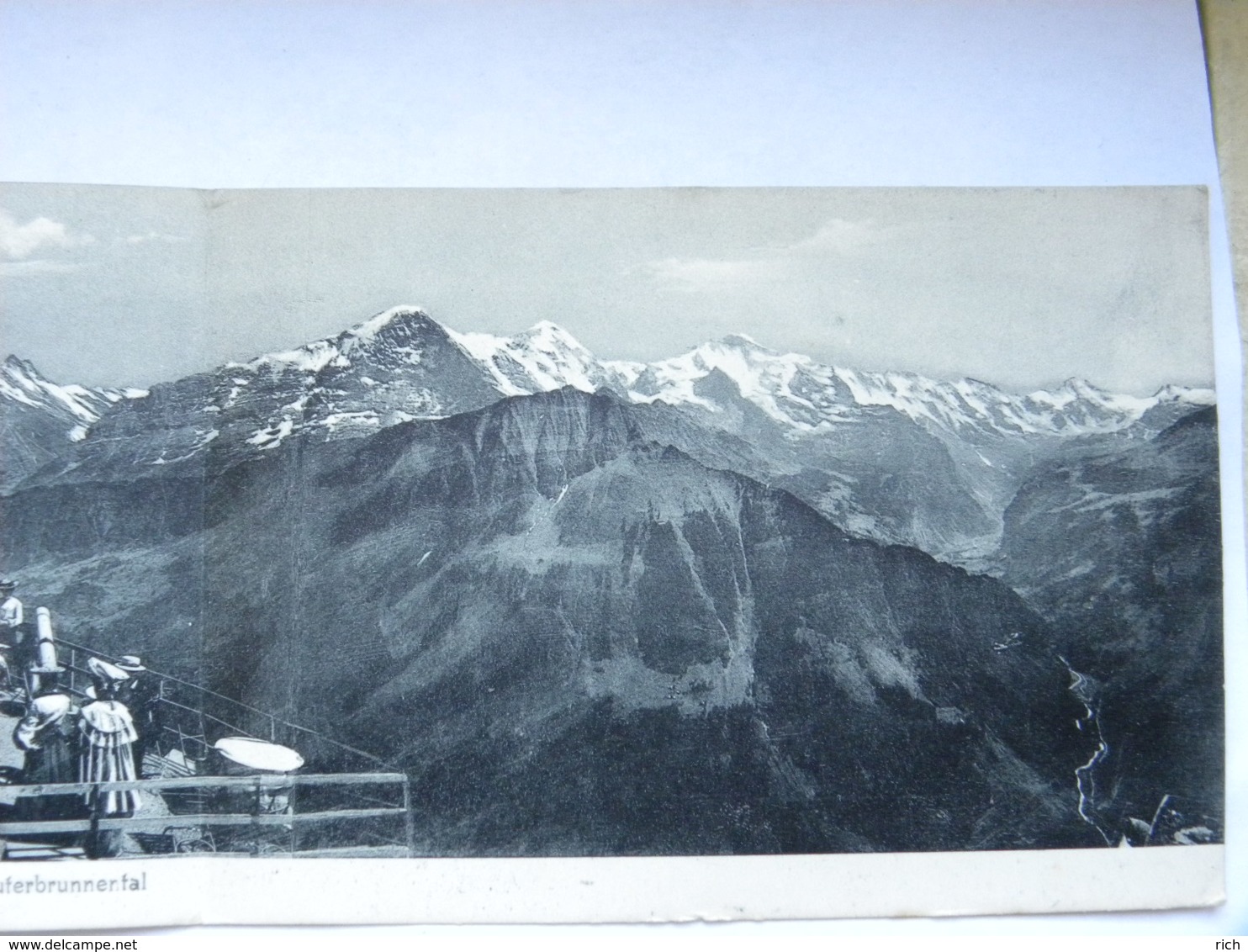 CPA SUISSE - Double - Panorama Schynige Platte - Grindelward U. Lauterbrennental - Autres & Non Classés